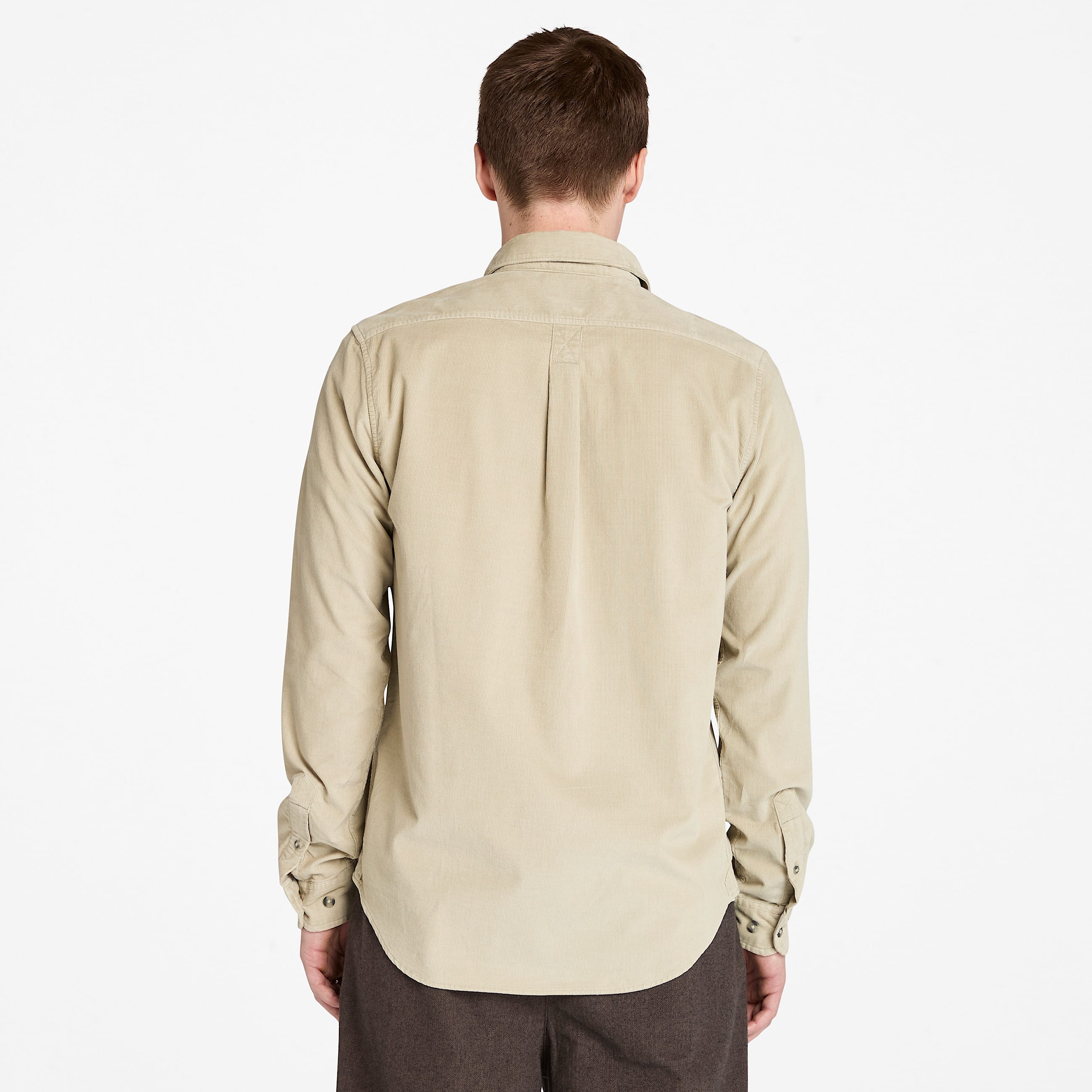 Mens Corduroy Shirt TBL Taupe ALT9