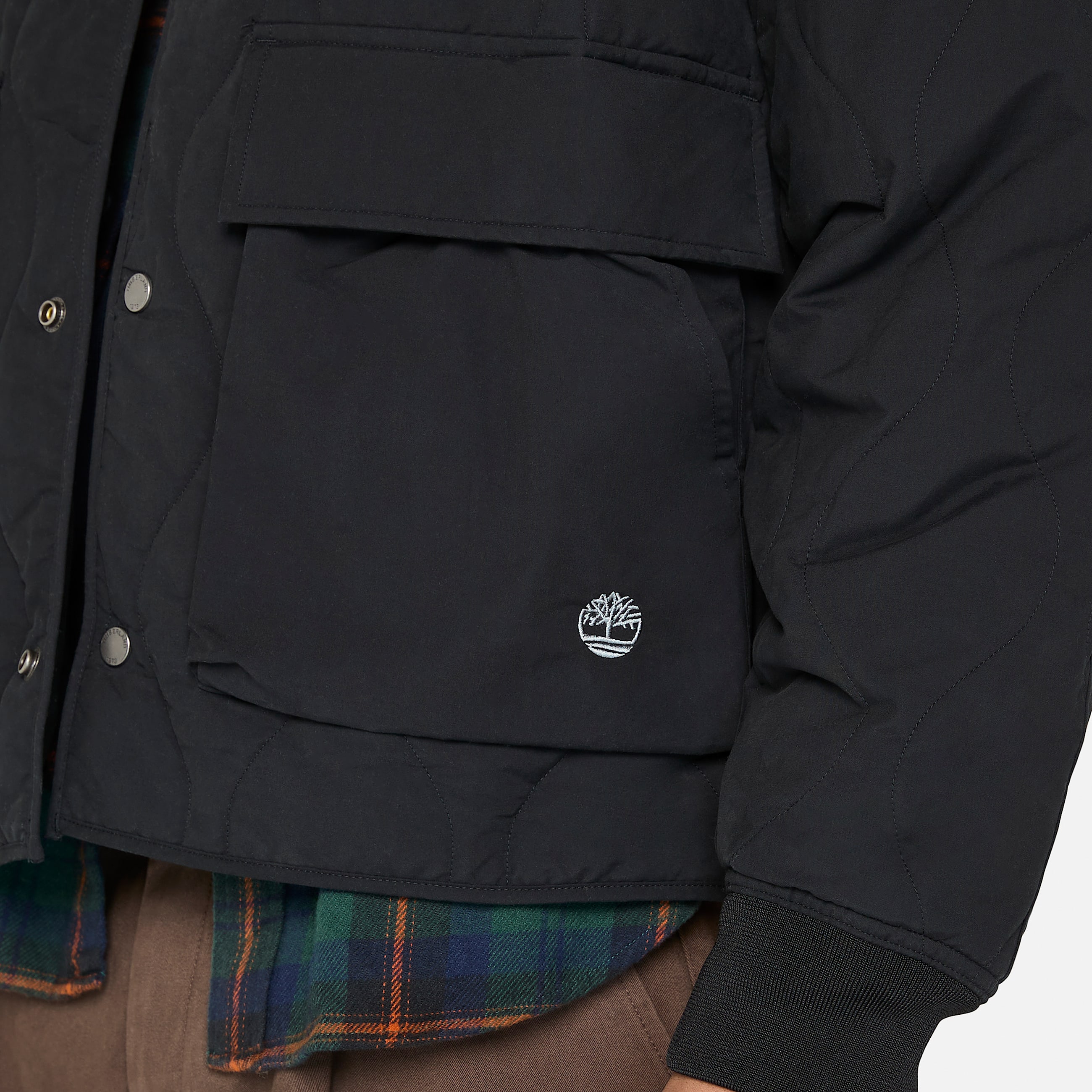 Mens Quilted Jacket TBL Black ALT3