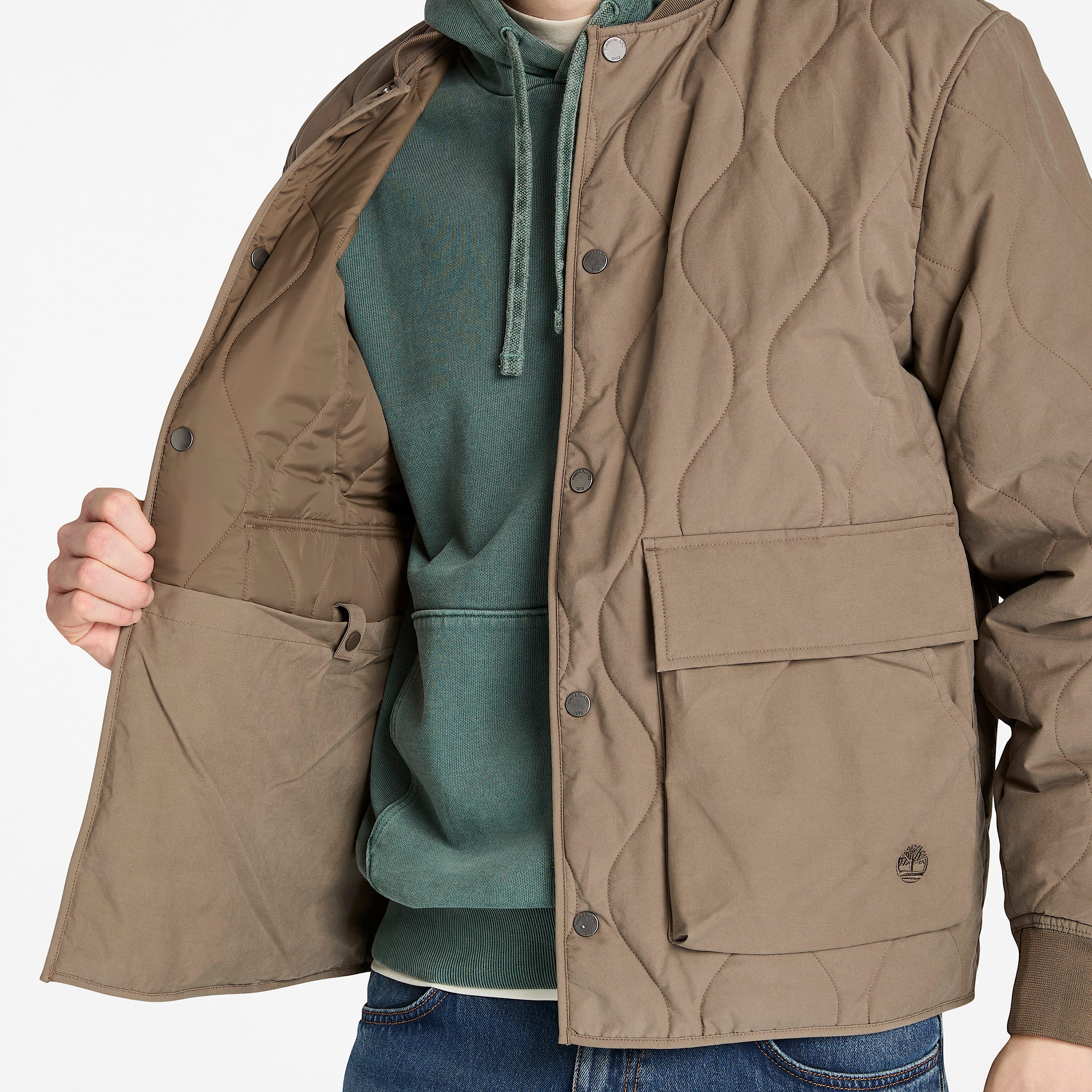 Mens Quilted Jacket TBL Chocolate Chip ALT3