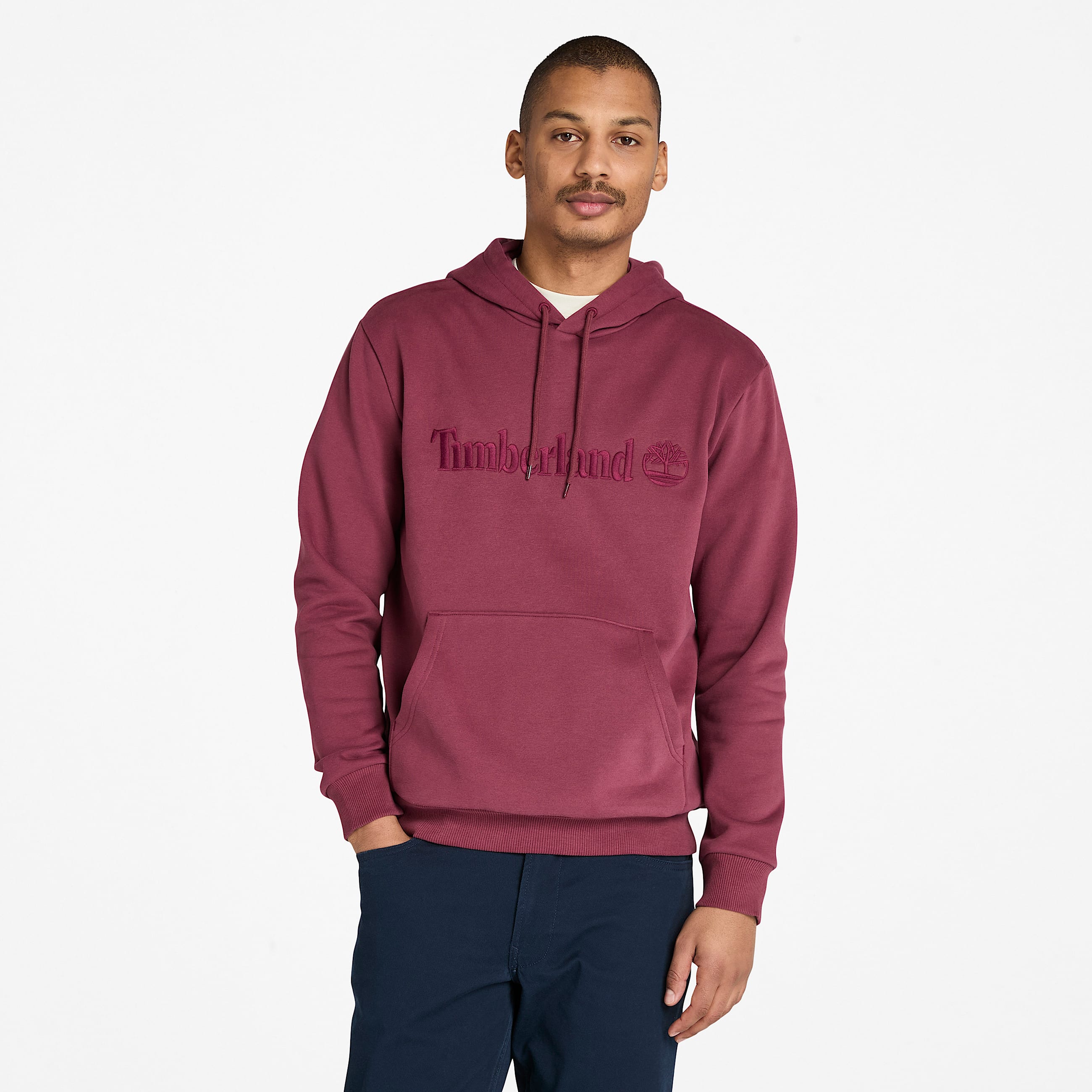 Mens Hampton Hoodie TBL Burgundy HERO