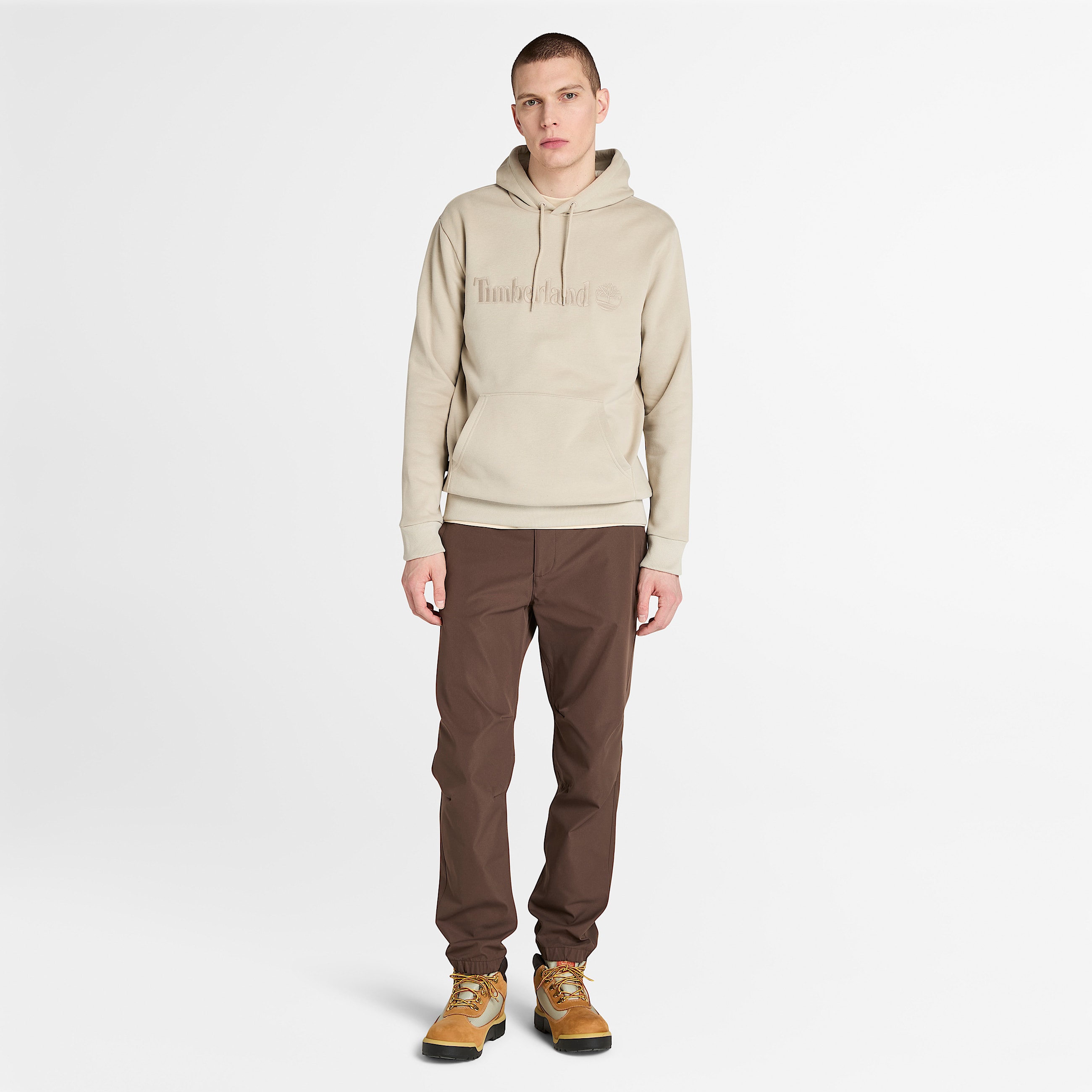Mens Hampton Hoodie TBL Taupe ALT1