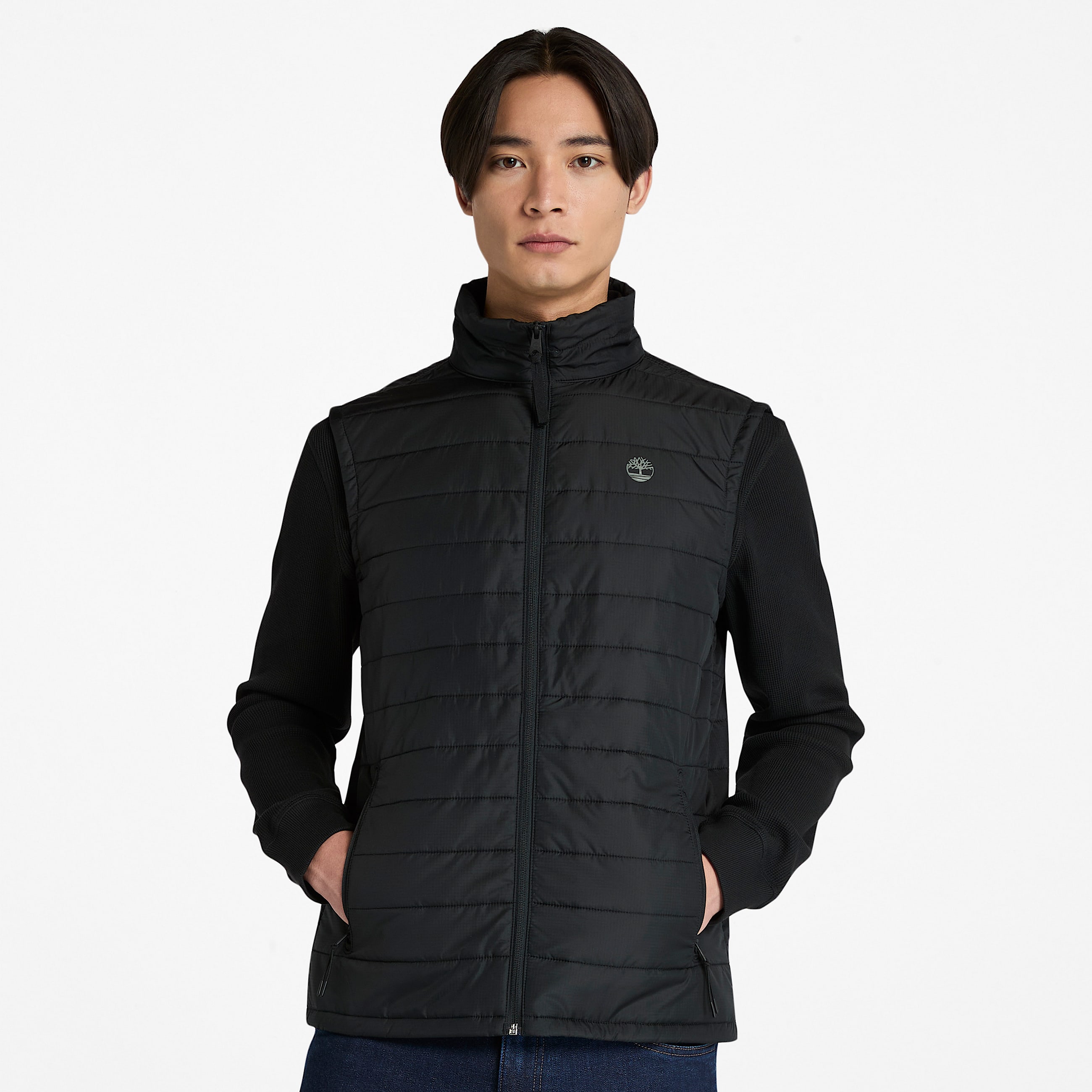 Mens Mt Eastmann Lightweight Puffer Vest TBL Black HERO