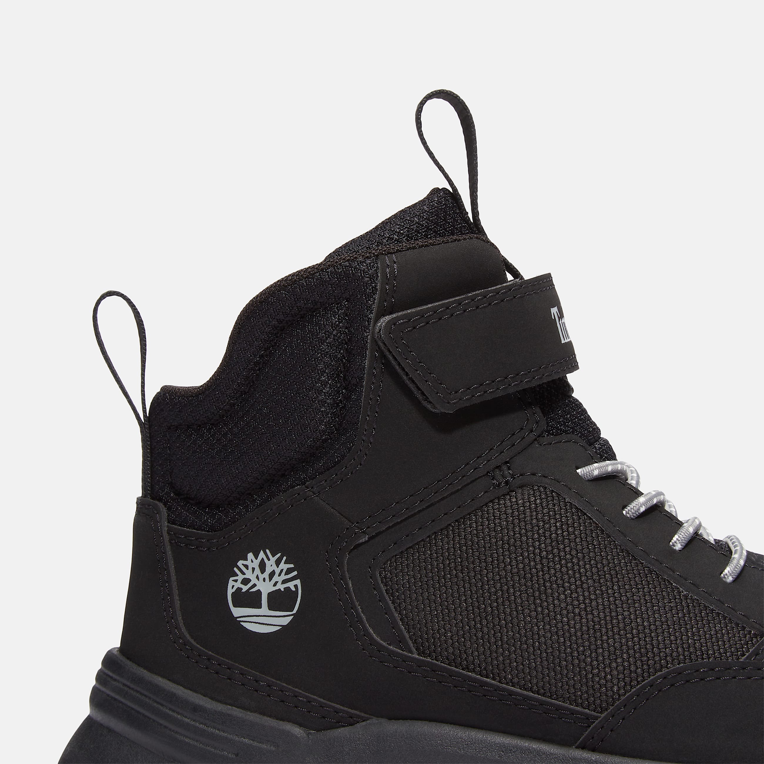 Toddler Motion Access Mid HookandLoop Sneaker TBL Black Mesh ALT7