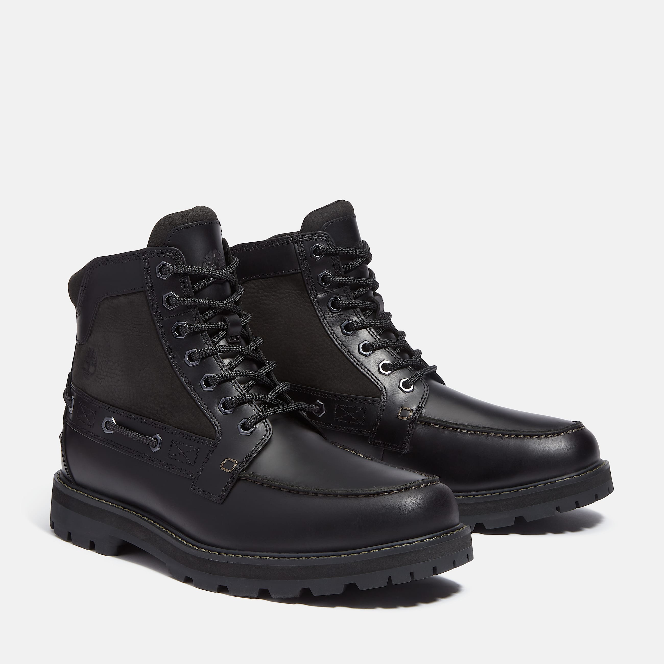 Botte Britton Road  bout mocassin pour hommes TBL Cuir pleine fleur noir ALT4