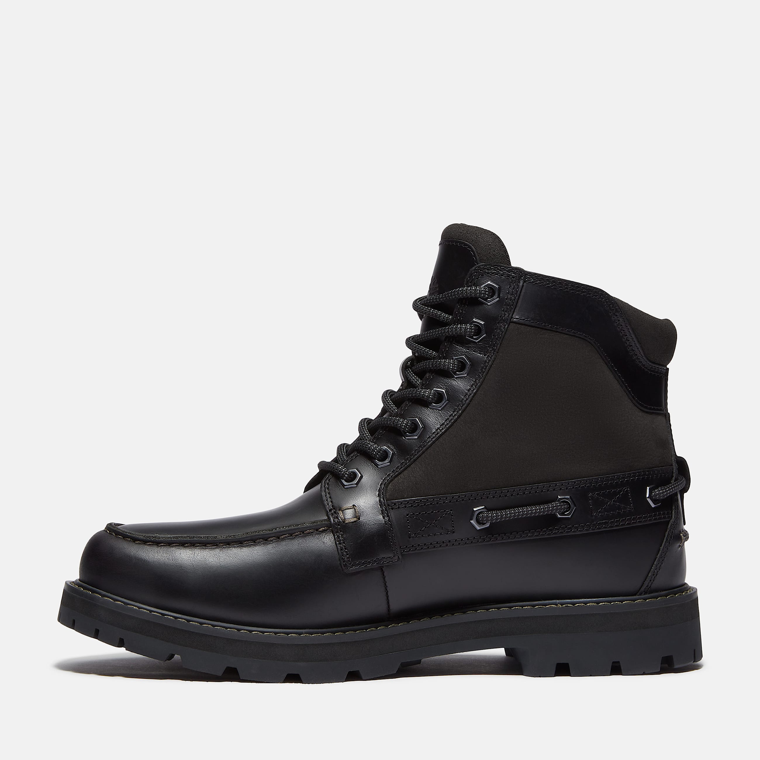 Botte Britton Road  bout mocassin pour hommes TBL Cuir pleine fleur noir ALT6