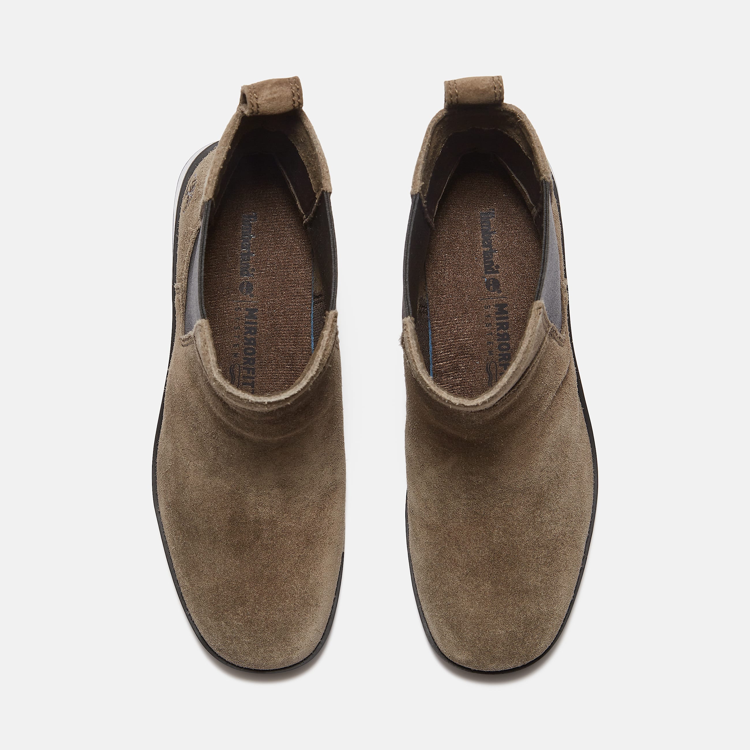 Womens Bellevaux Chelsea Boot TBL Dark Brown SuedeBlack ALT2