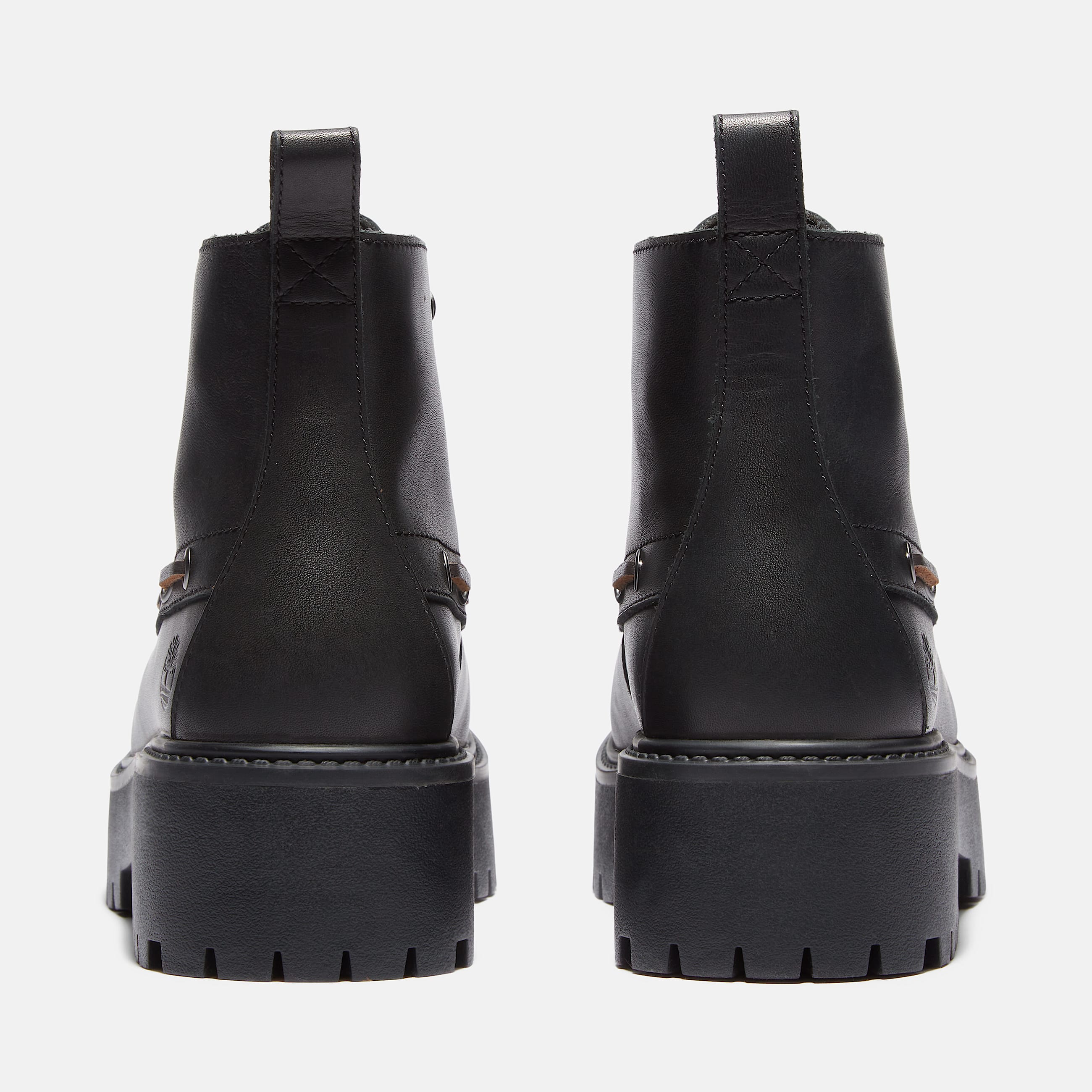 Womens Stone Street Platform Kiltie Boot TBL Black FullGrain ALT5