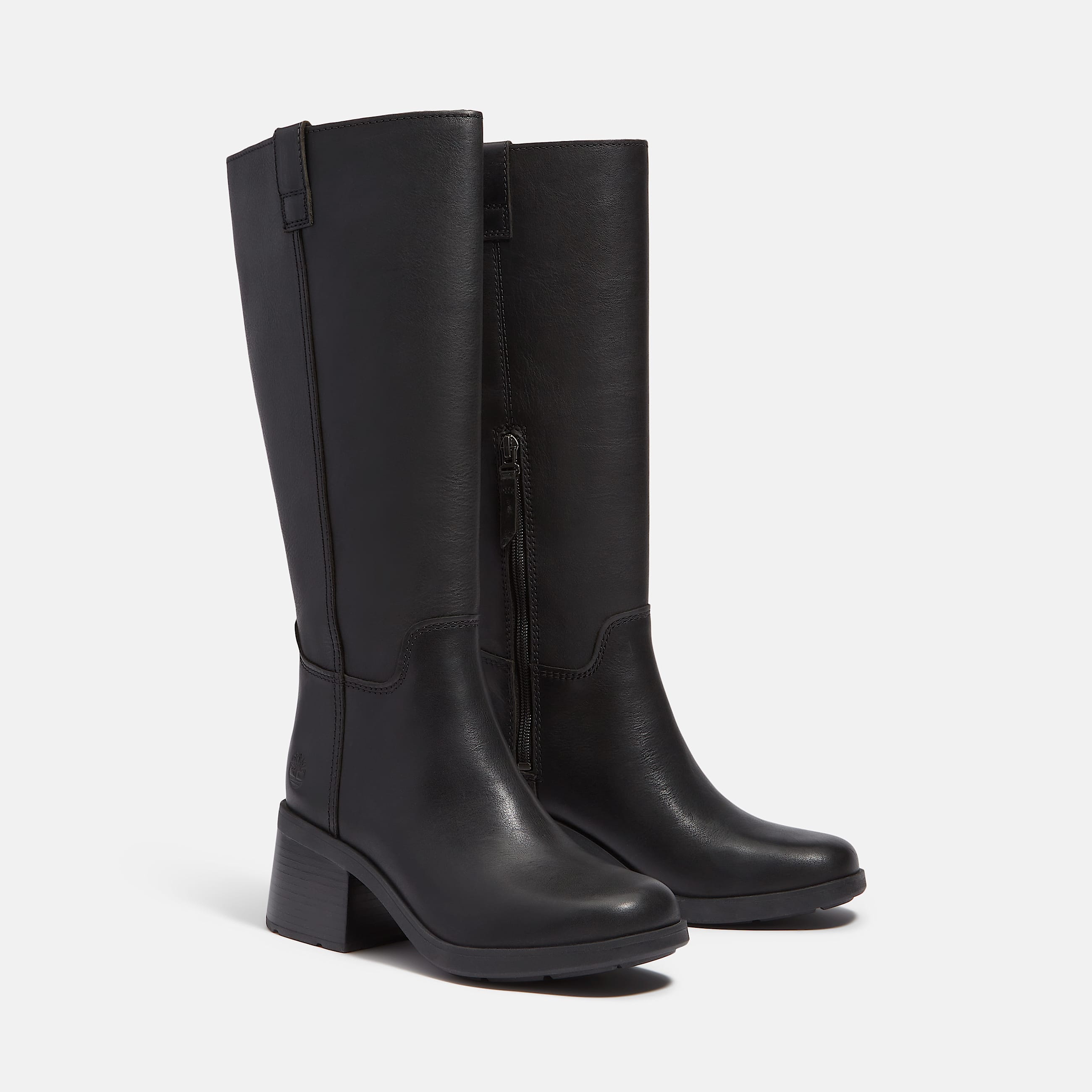 Womens Bellevaux Tall SideZip Boot TBL Black FullGrain ALT4