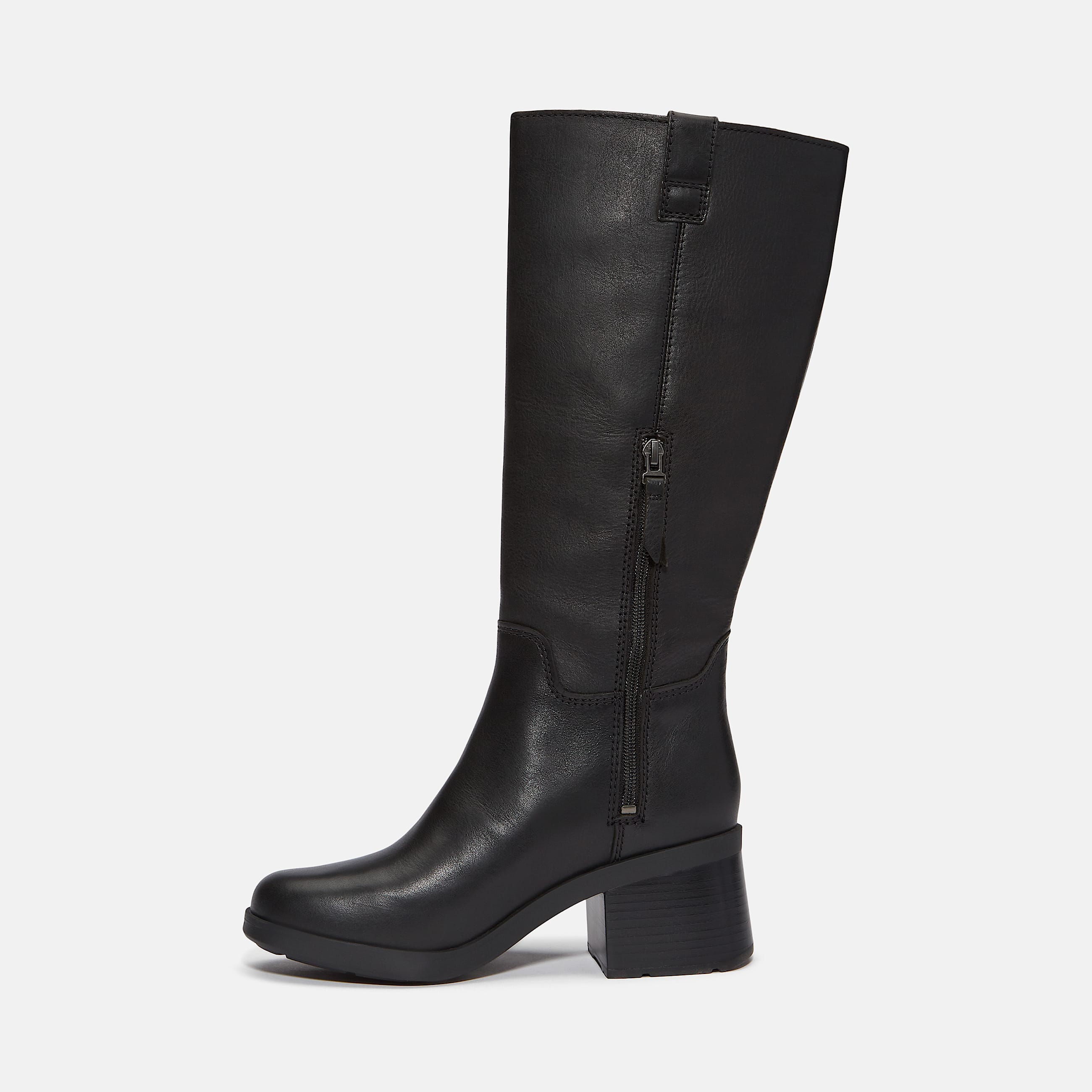 Womens Bellevaux Tall SideZip Boot TBL Black FullGrain ALT6