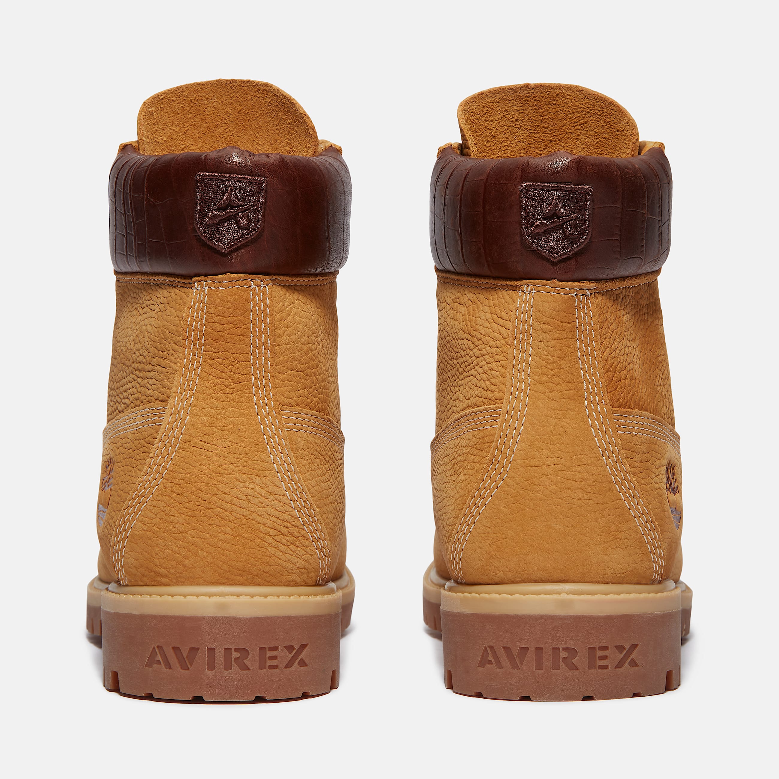 Mens Timberland x Avirex Premium 6Inch Waterproof Boot TBL Wheat Nubuck ALT5