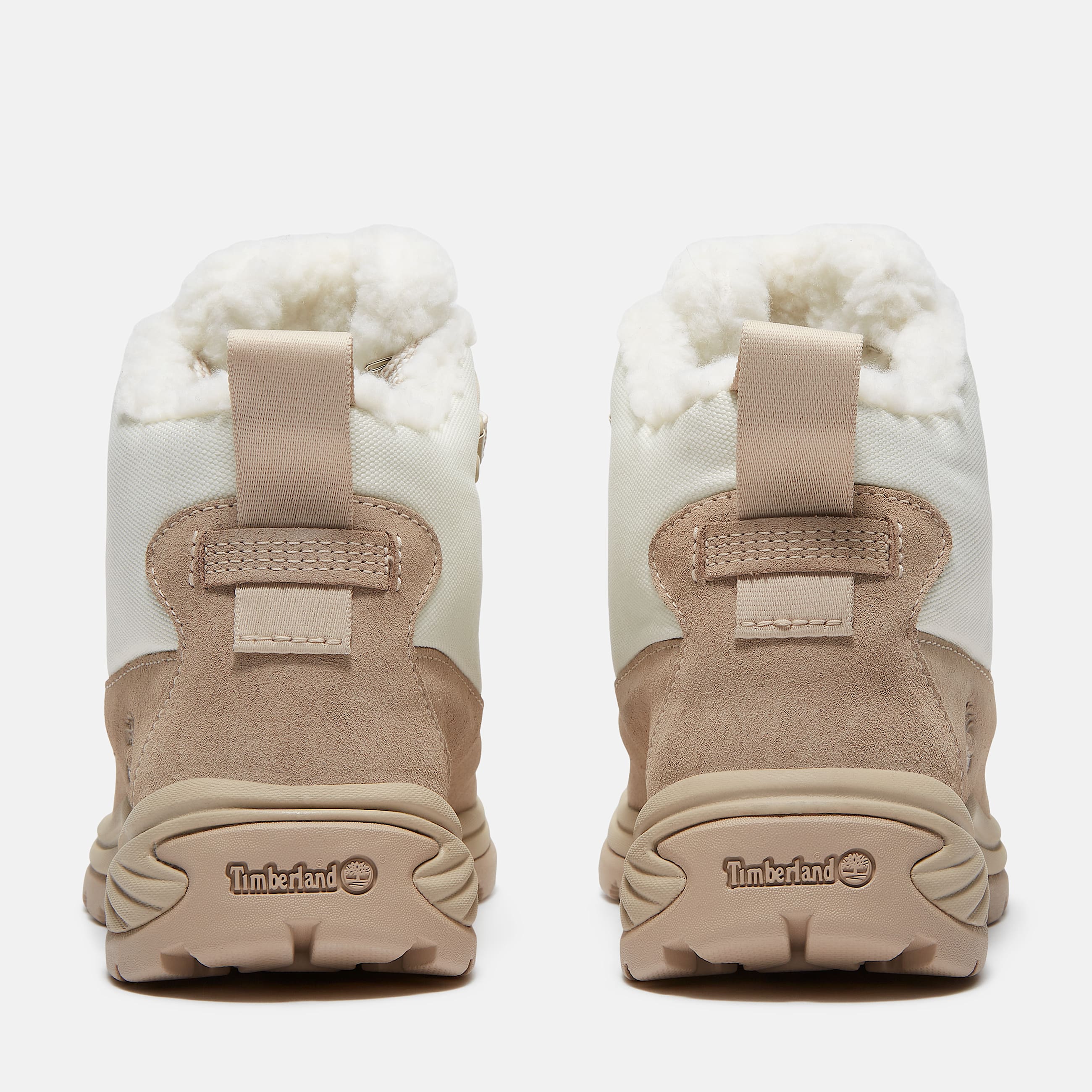 Womens White Ledge Waterproof Snow Boot TBL Light Beige Suede ALT5