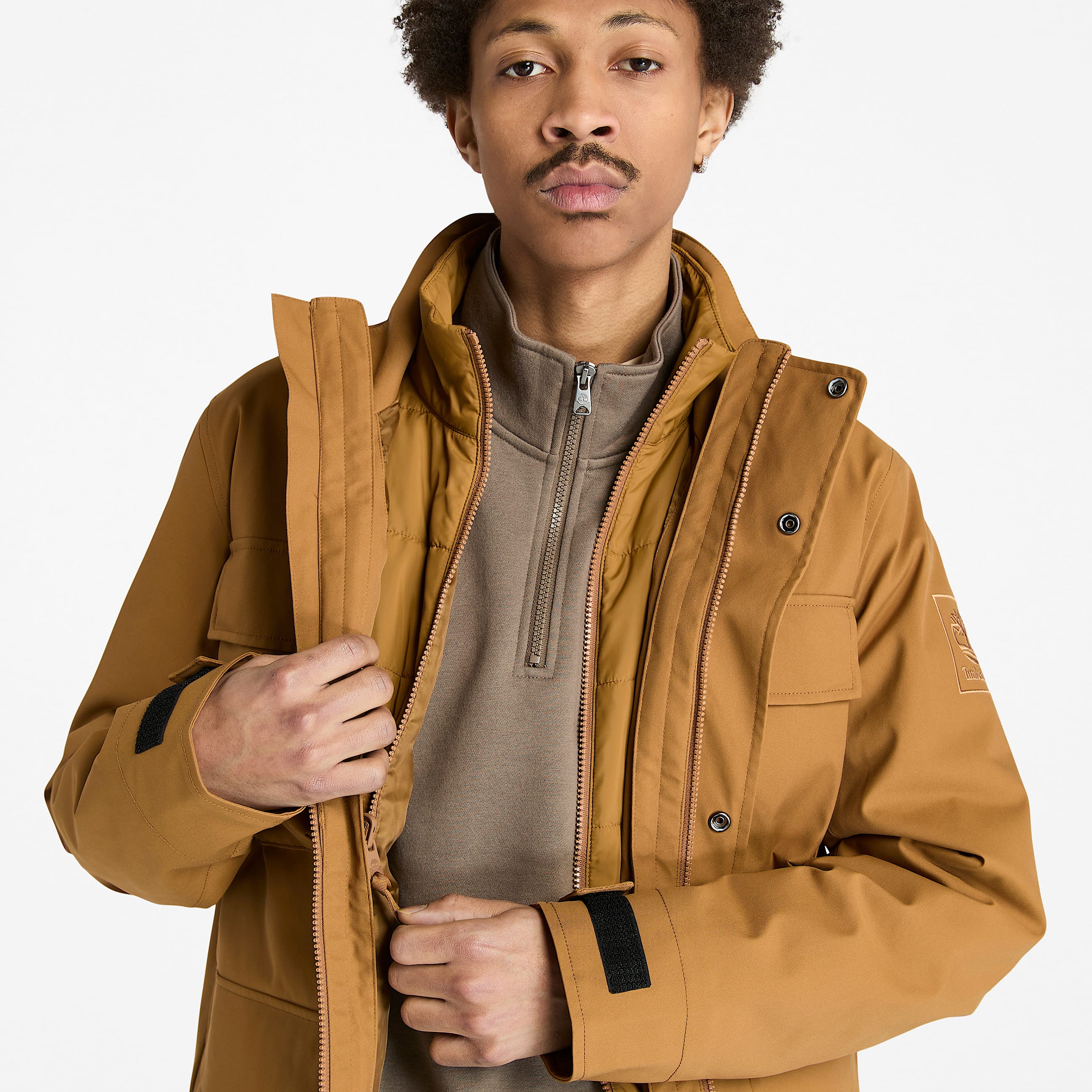 Mens Weston Water Resistant 3In1 Field Jacket TBL Dark Brown ALT2