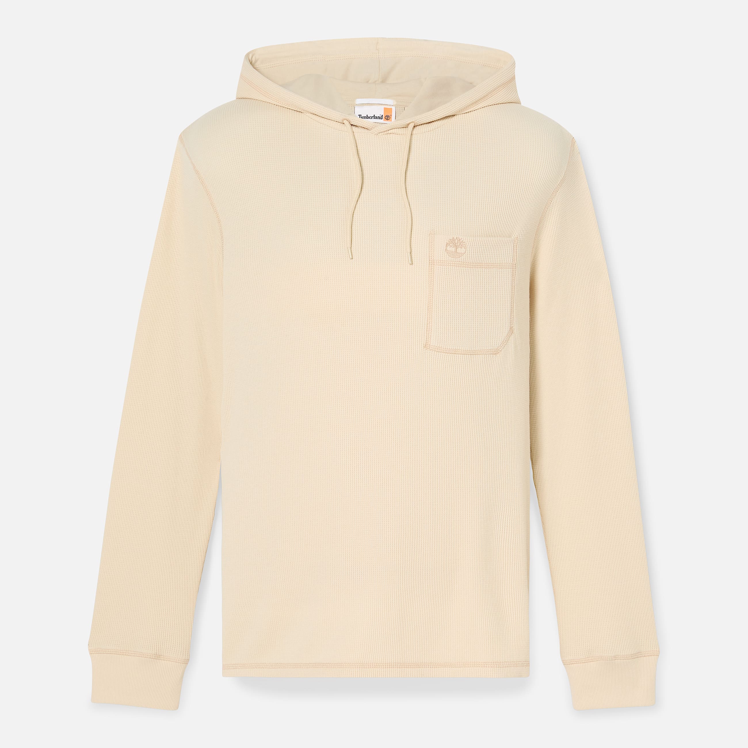 Mens Wharf River Waffle Hoodie TBL Natural ALT10