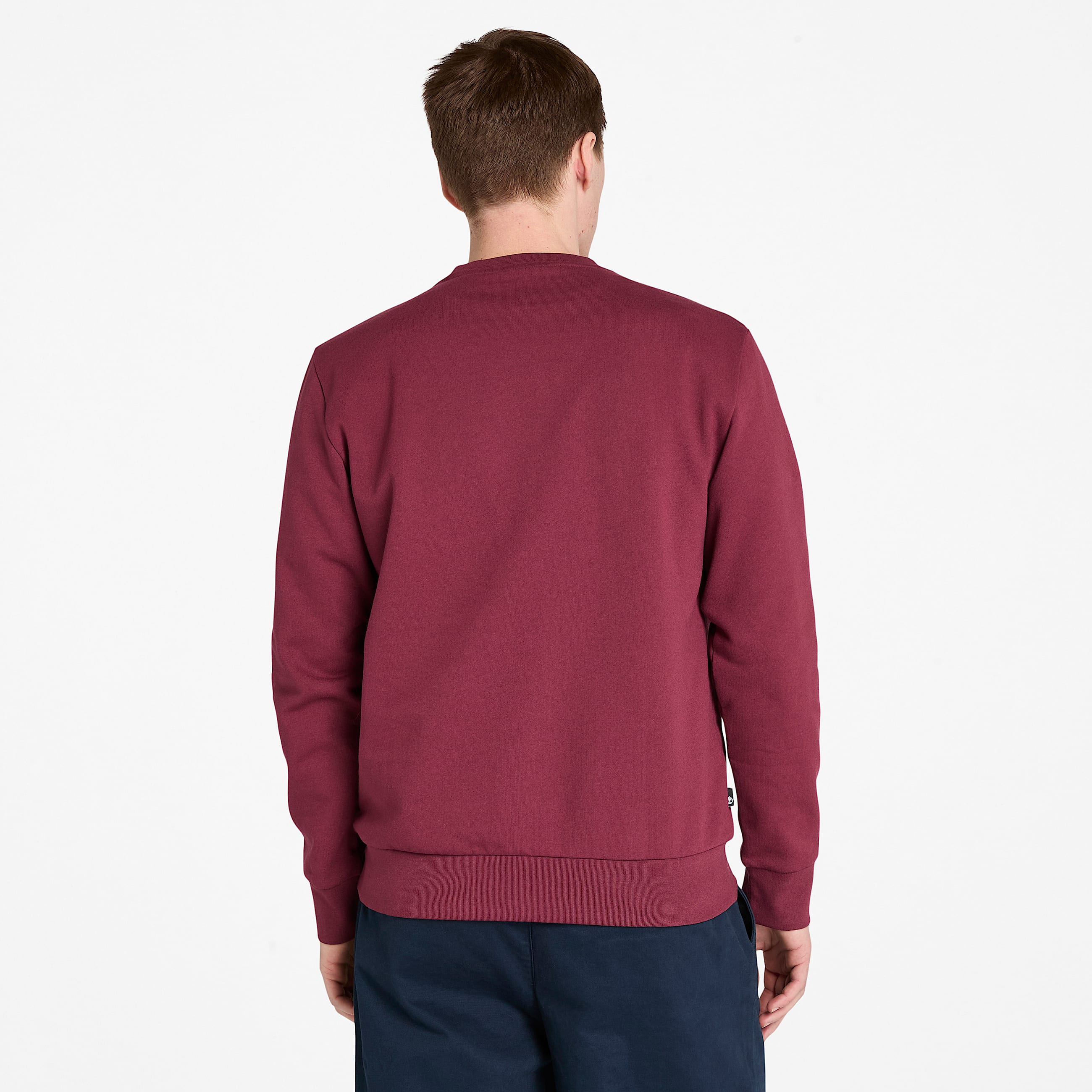 Mens Northwood Brushed Back Crewneck Sweatshirt TBL Burgundy ALT9