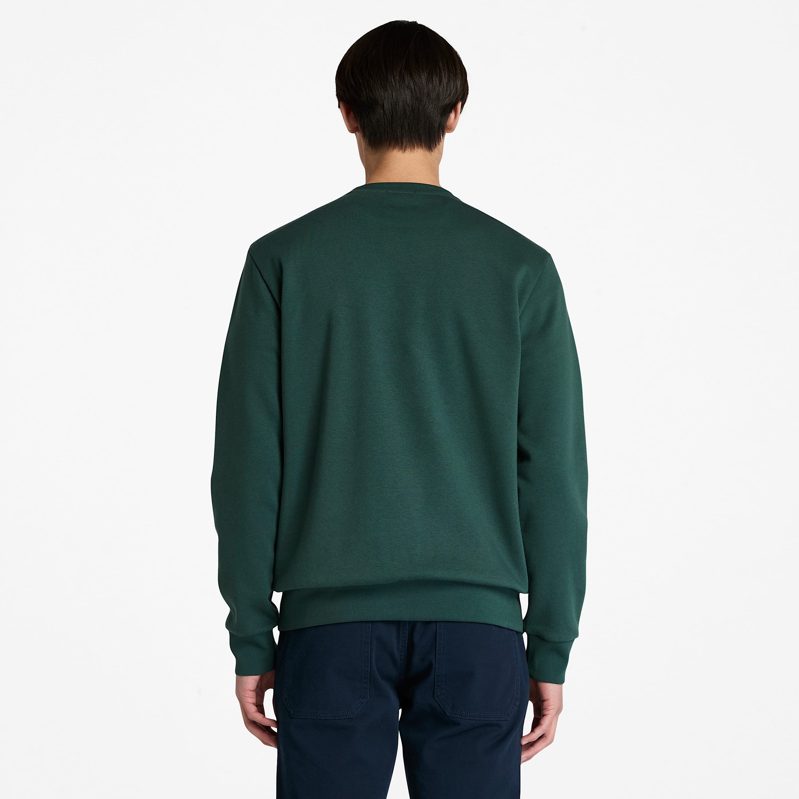 Mens Northwood Brushed Back Crewneck Sweatshirt TBL Green ALT9