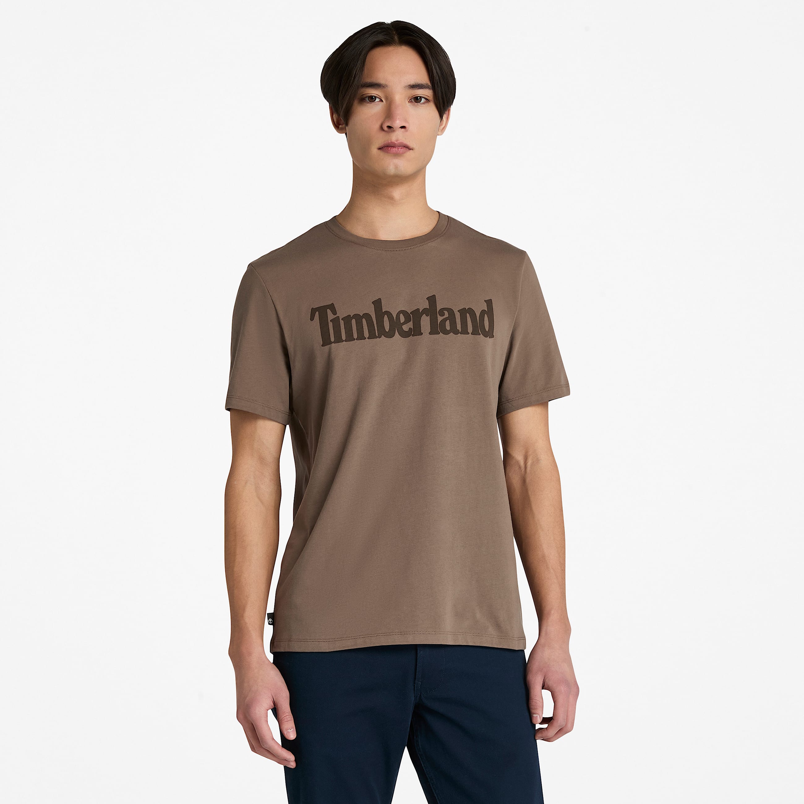Mens Northwood Logo ShortSleeve TShirt TBL Medium Brown HERO