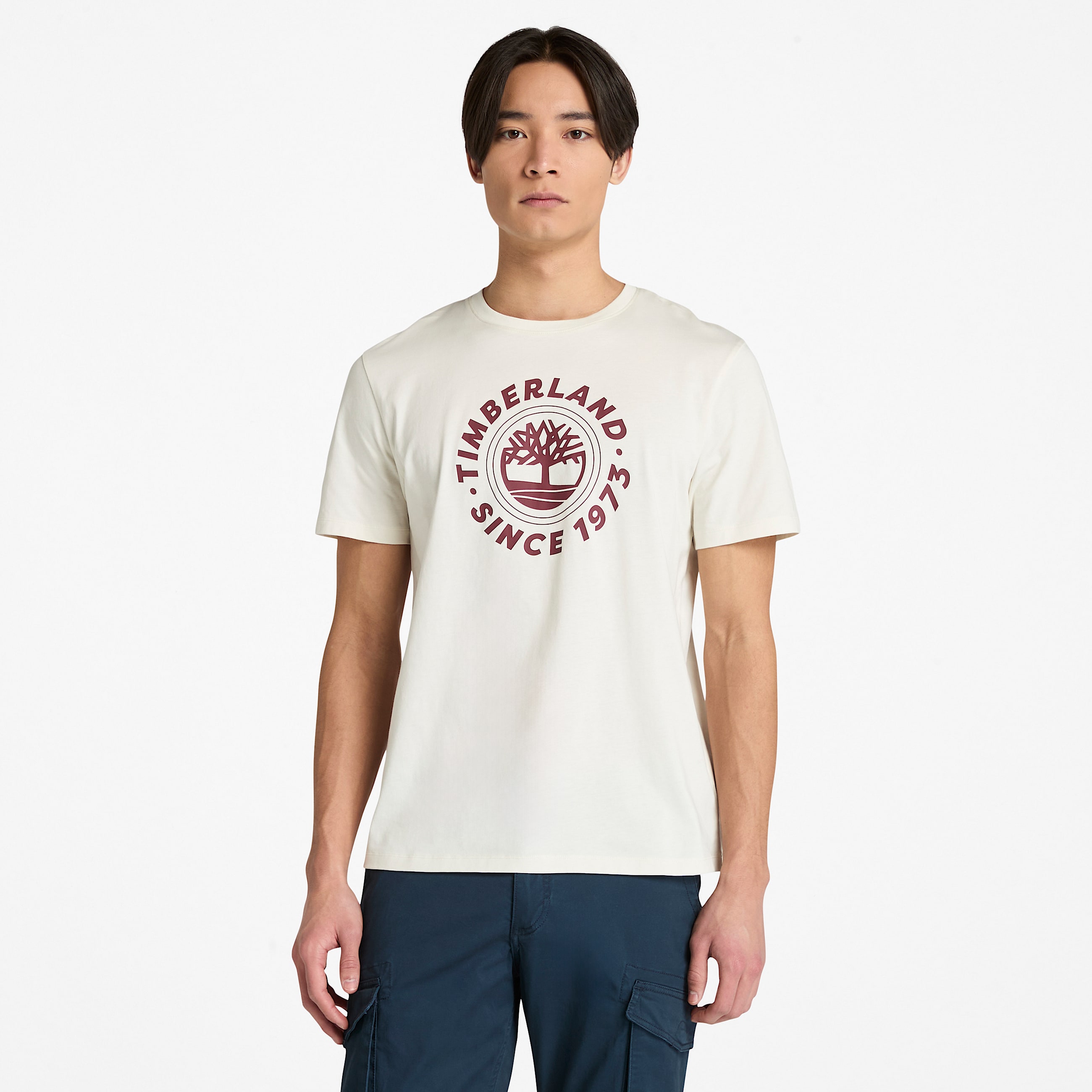 Mens Graphic ShortSleeve TShirt TBL Vintage White HERO