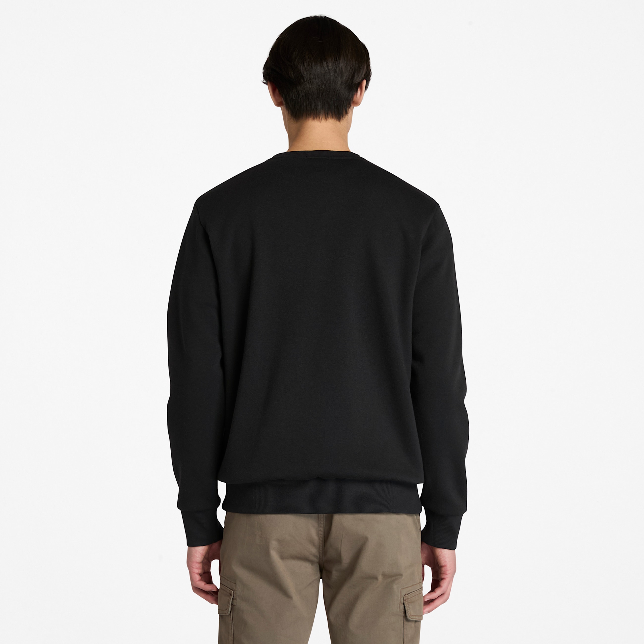 Mens Northwood Brushed Back Crewneck Sweatshirt TBL Black ALT9