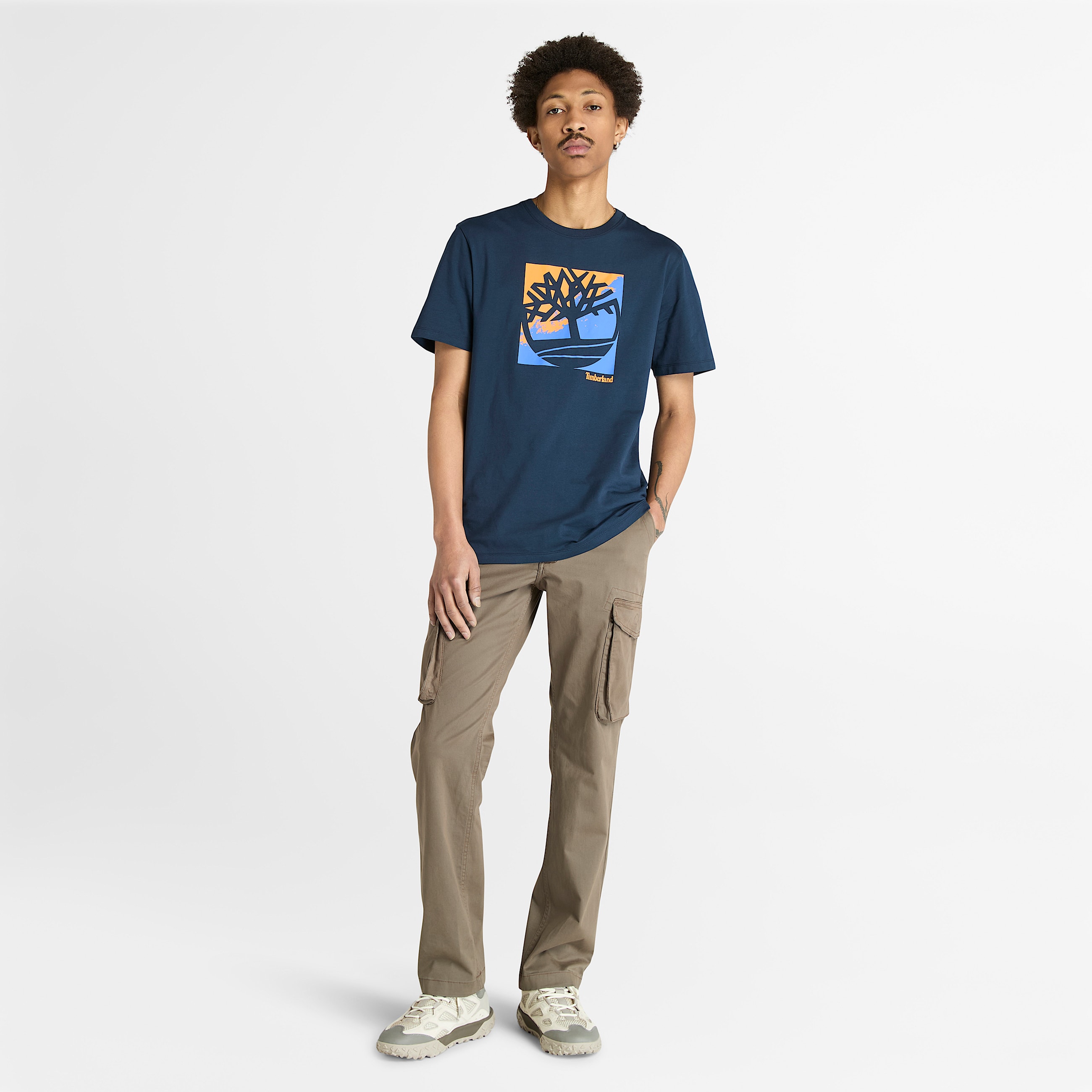 Mens Graphic ShortSleeve TShirt TBL Dark Sapphire ALT1