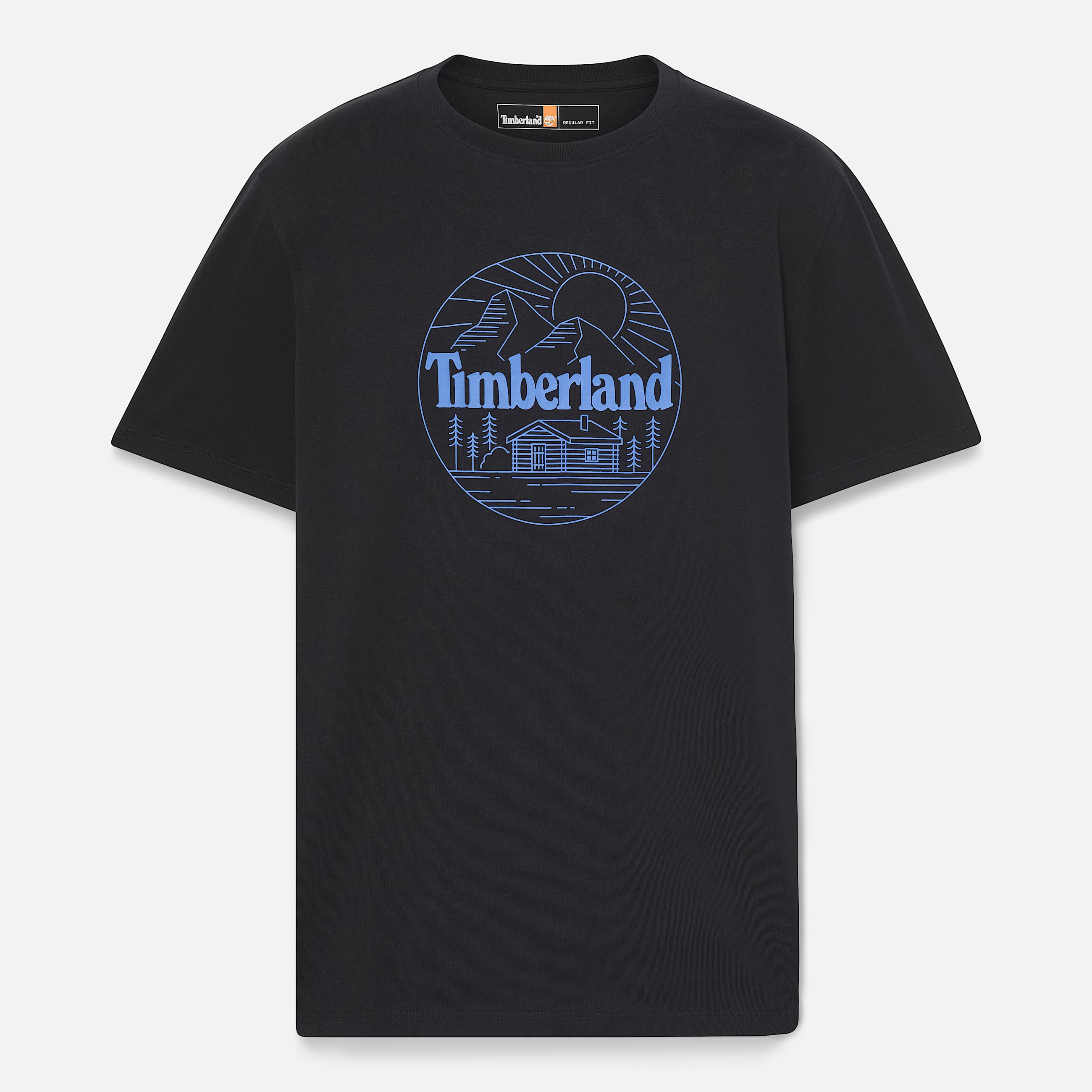 Mens Mountain Graphic ShortSleeve TShirt TBL Black ALT10