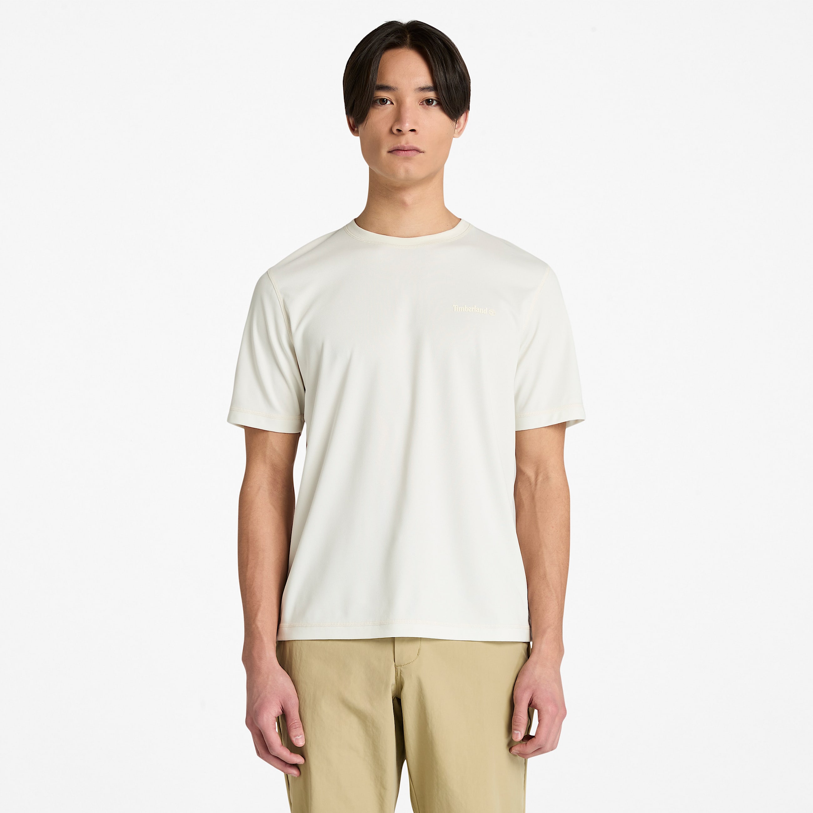 Mens Granite Lake Wicking QuickDry TShirt TBL Vintage White HERO