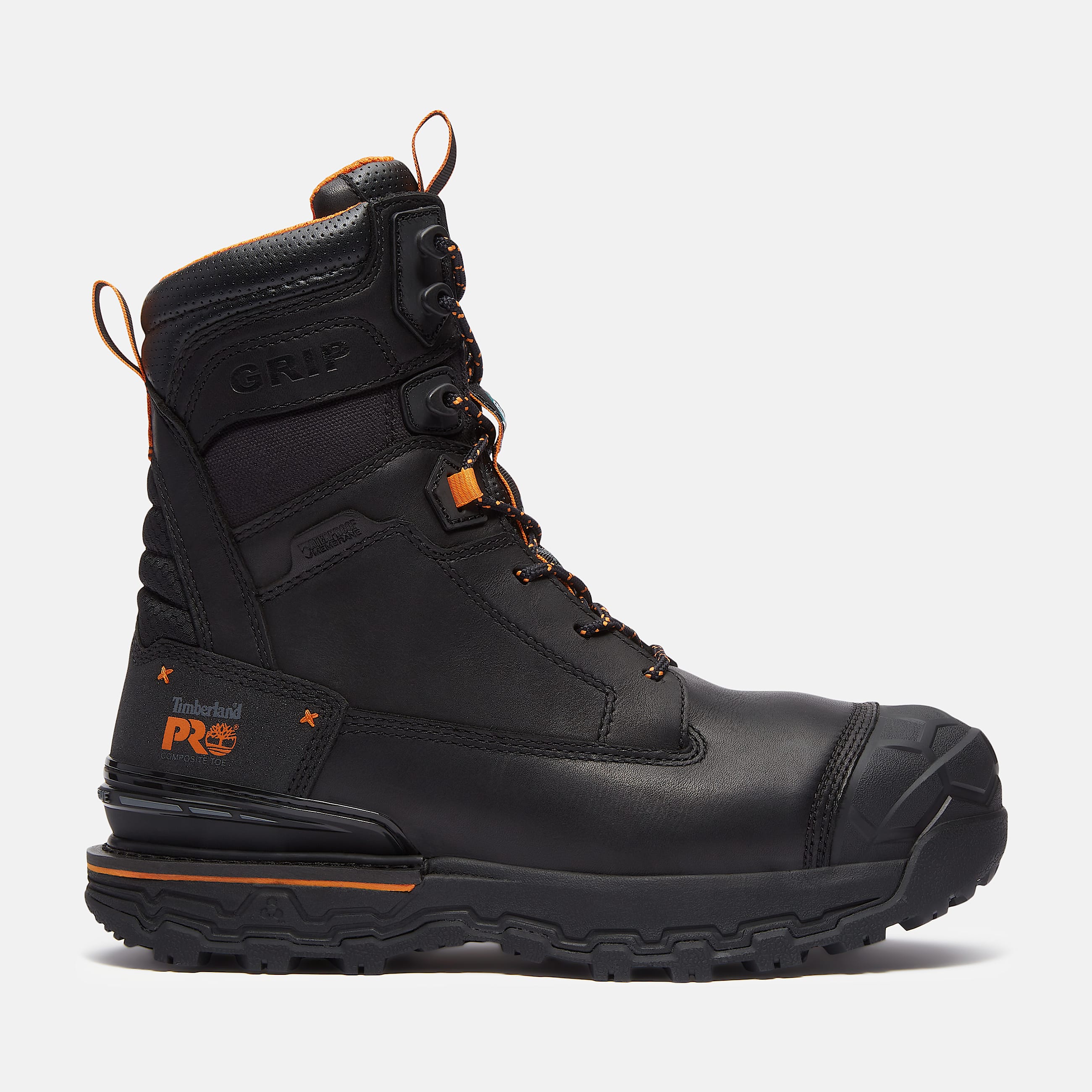 Mens Boondock Ultralight CSA 8 Composite Toe Waterproof Insulated Work Boot TBL Black FullGrain HERO