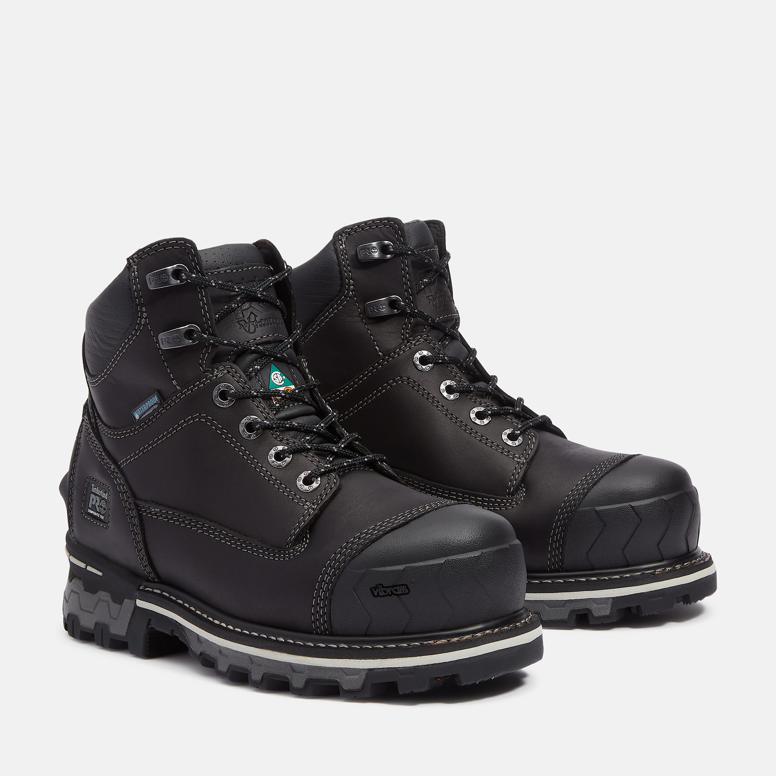 Womens Timberland PRO Boondock 6 Waterproof Composite Toe Work Boot TBL Black ALT4