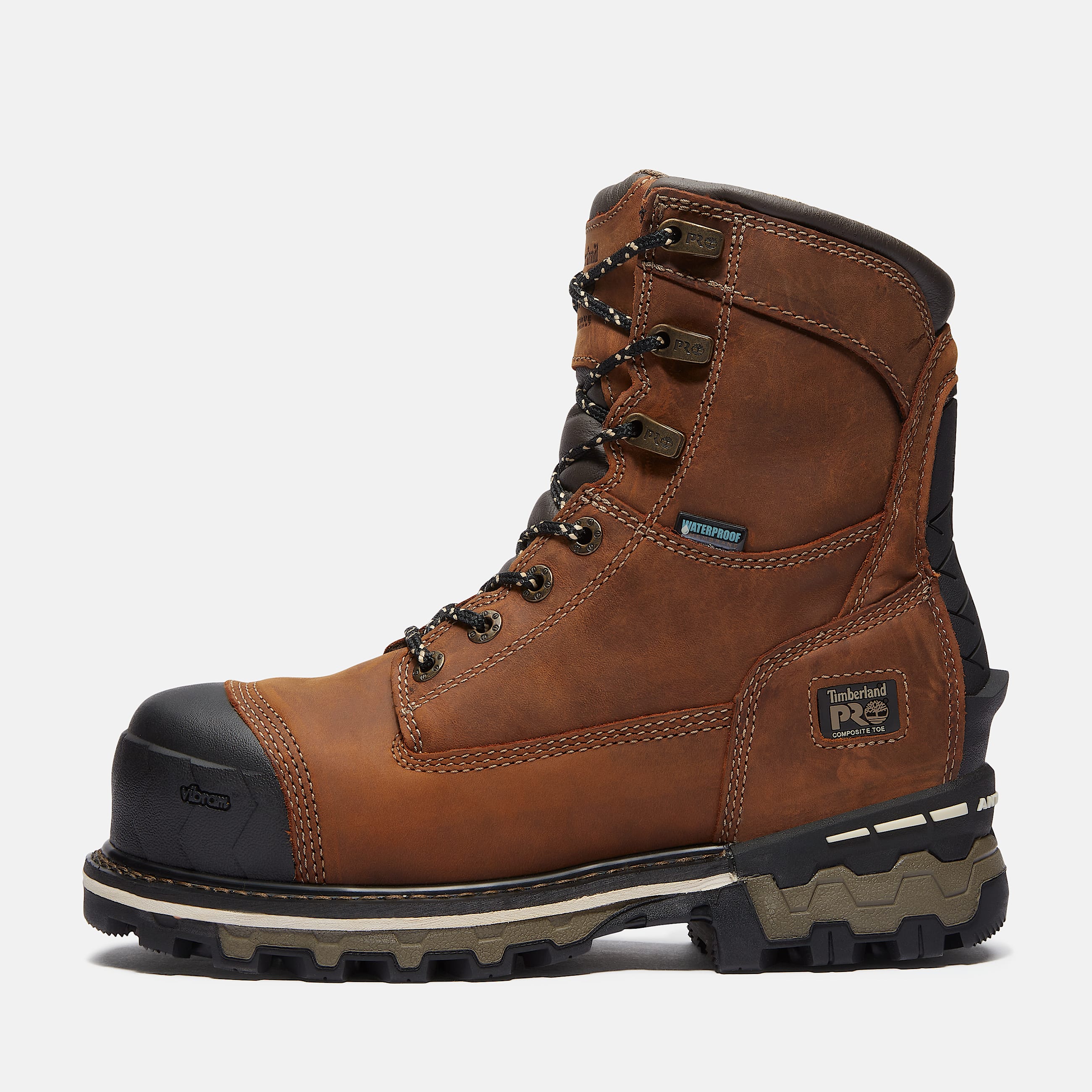 Womens Timberland PRO Boondock 8 Waterproof Insulated Composite Toe Work Boot TBL Brown ALT8