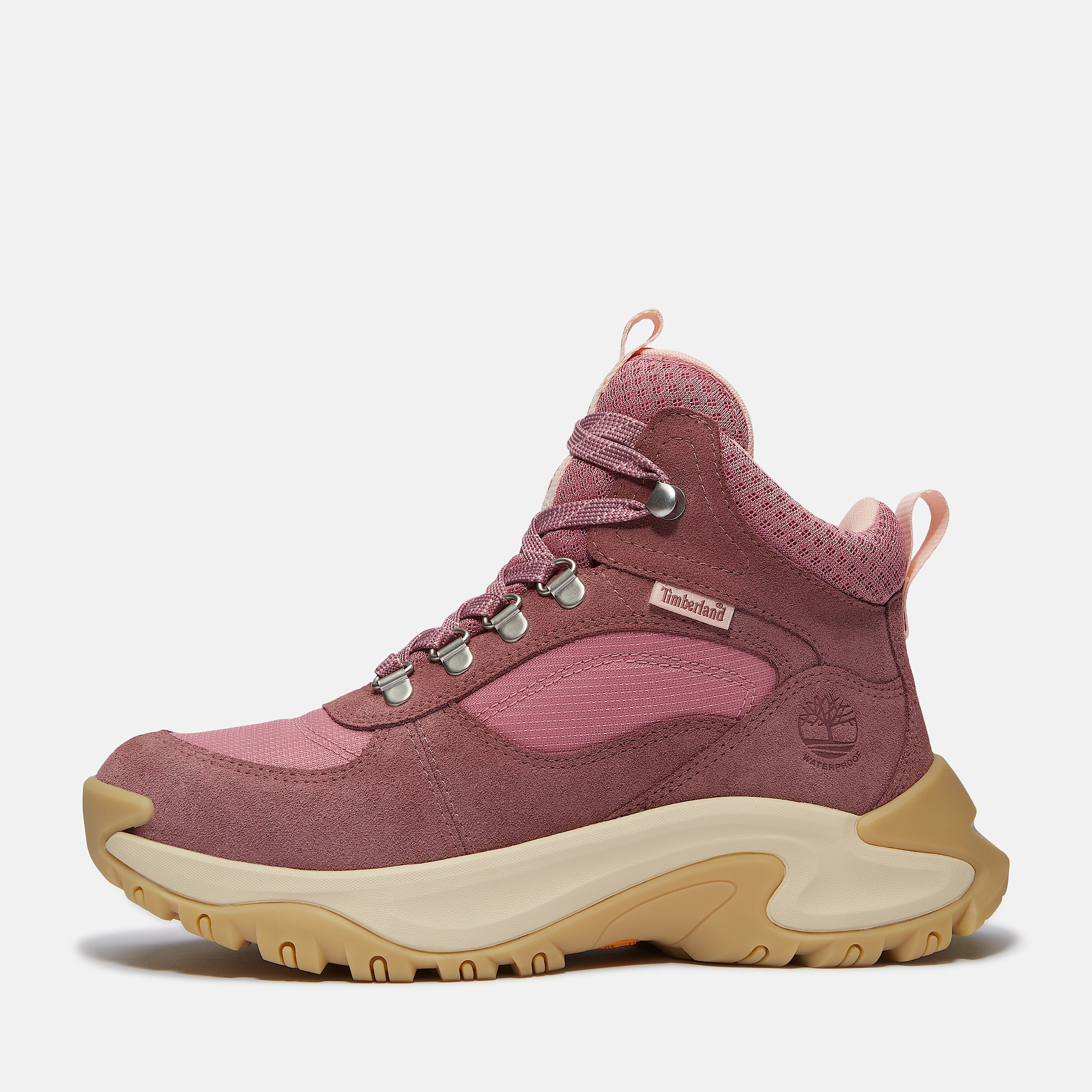 Womens Mt Maddsen Peak Waterproof Hiking Boot TBL Medium Pink Suede ALT8