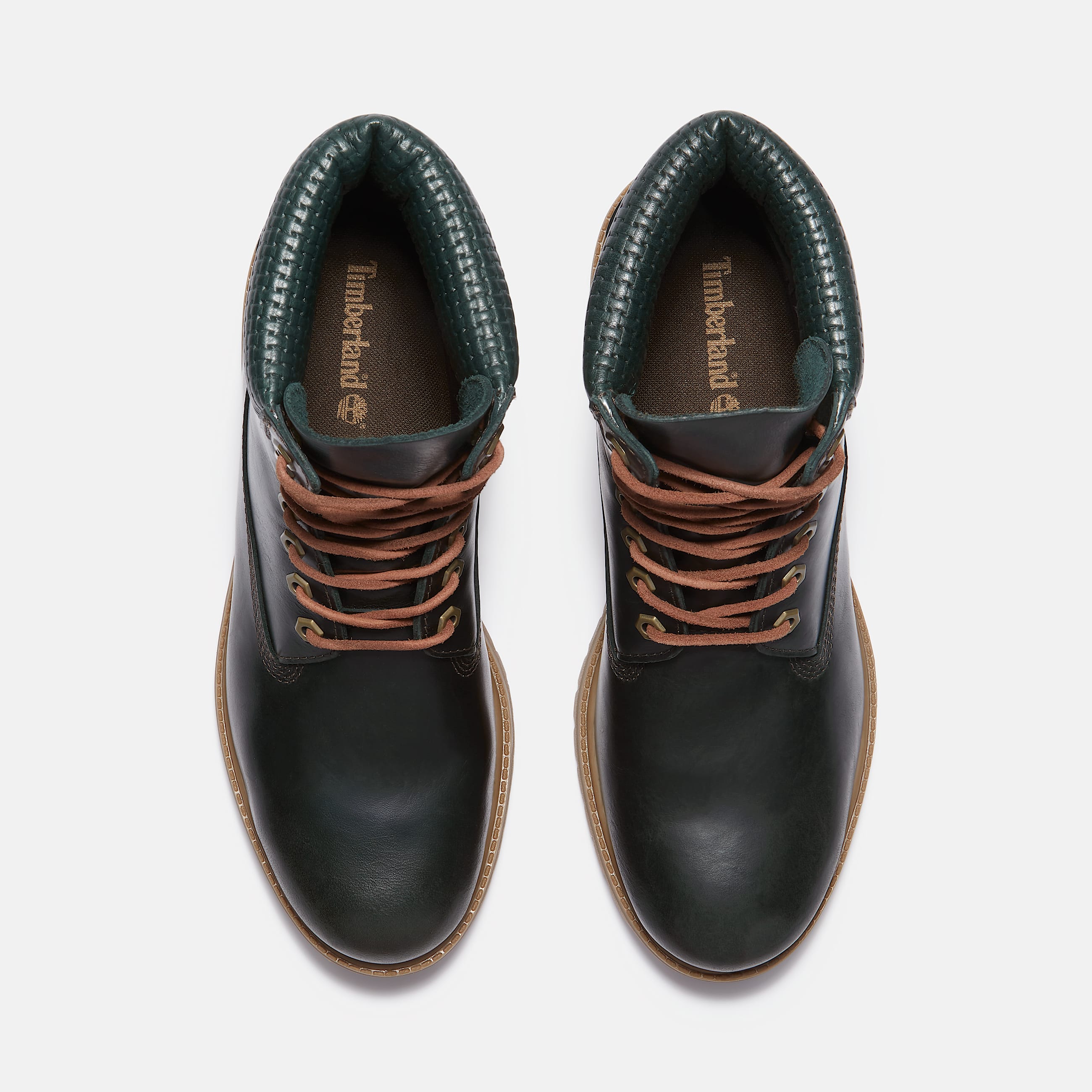 Mens Timberland Emerald Woods 6Inch Waterproof Boot TBL Dark Green FullGrain ALT2