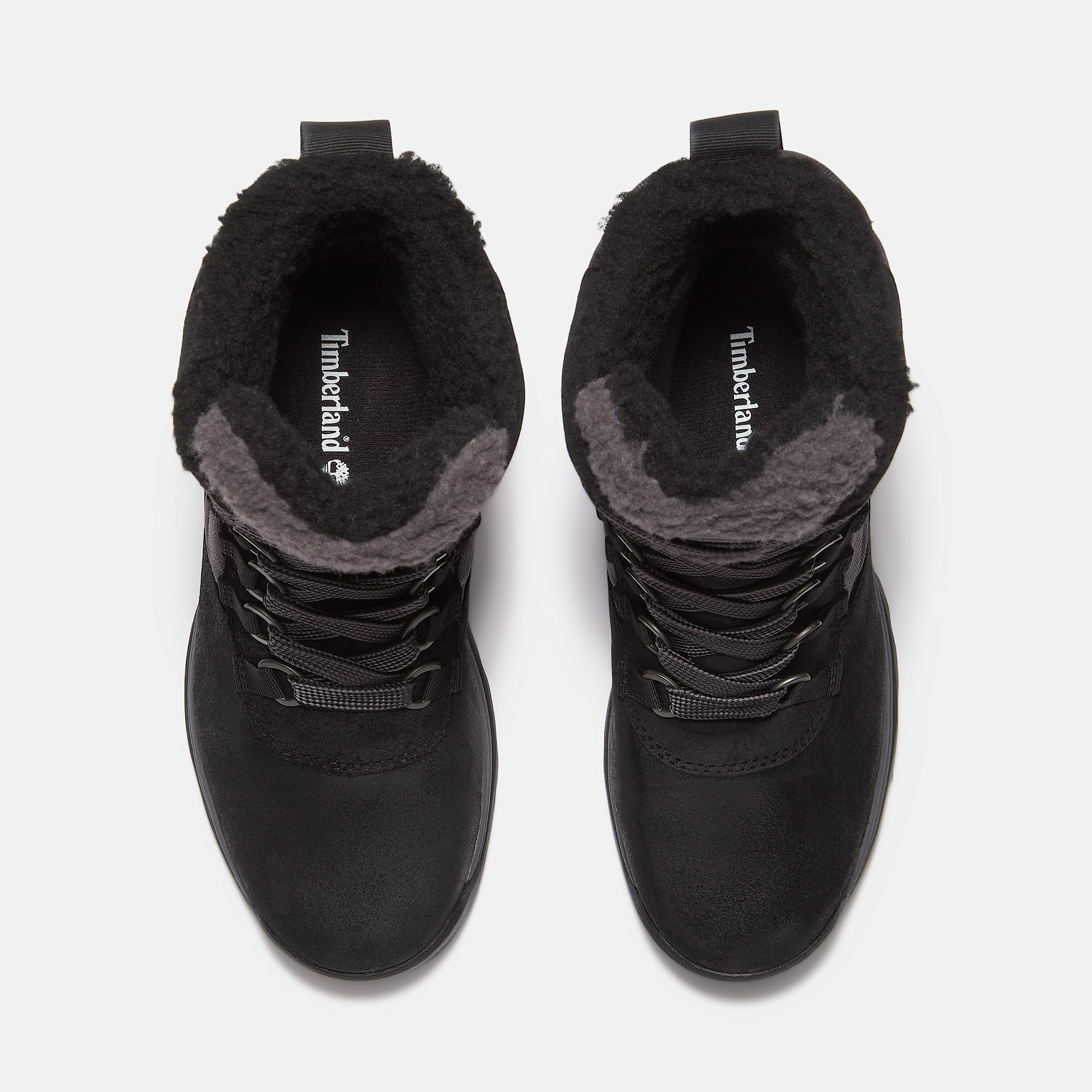 Womens White Ledge Tall Waterproof Snow Boot TBL Black Suede ALT2