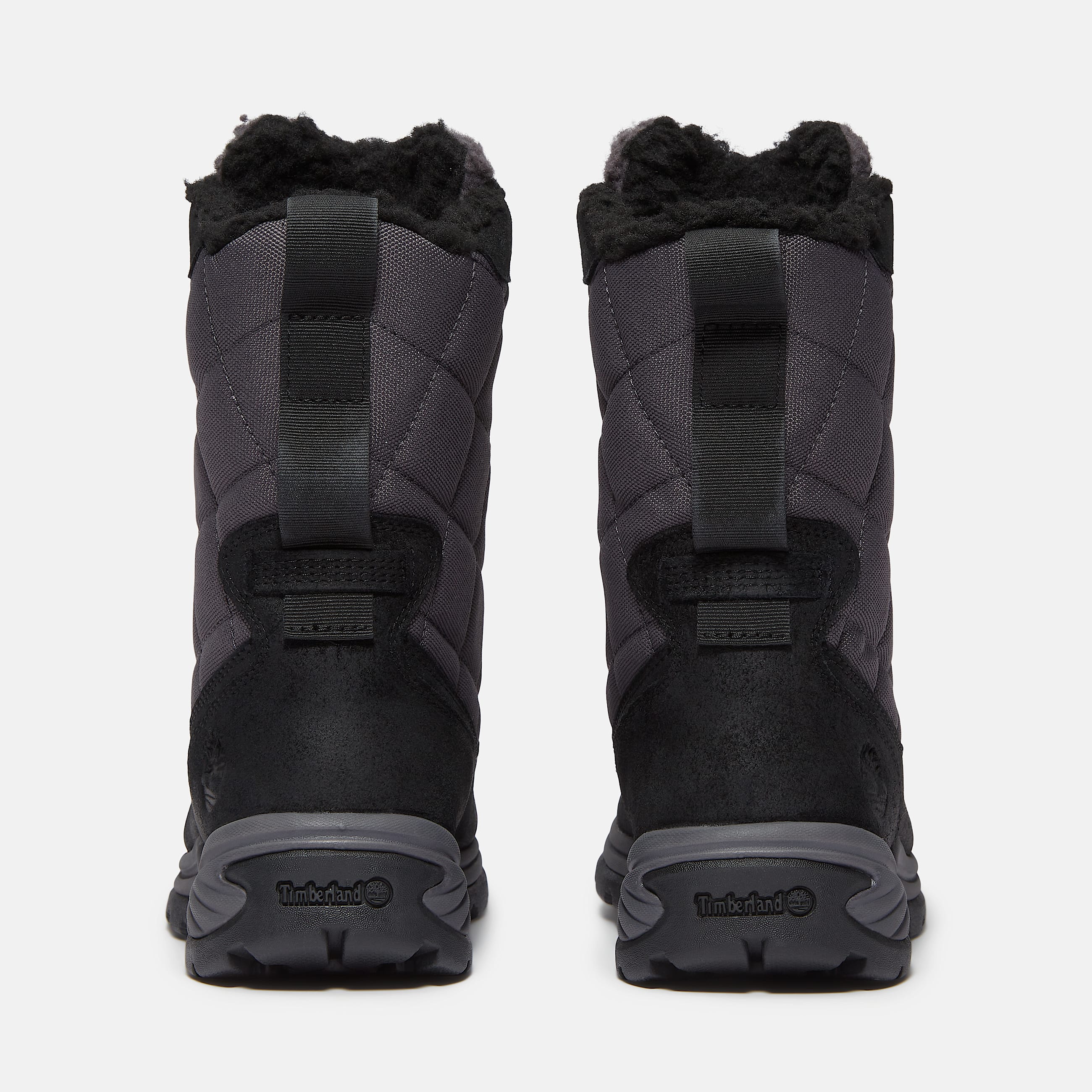 Womens White Ledge Tall Waterproof Snow Boot TBL Black Suede ALT5