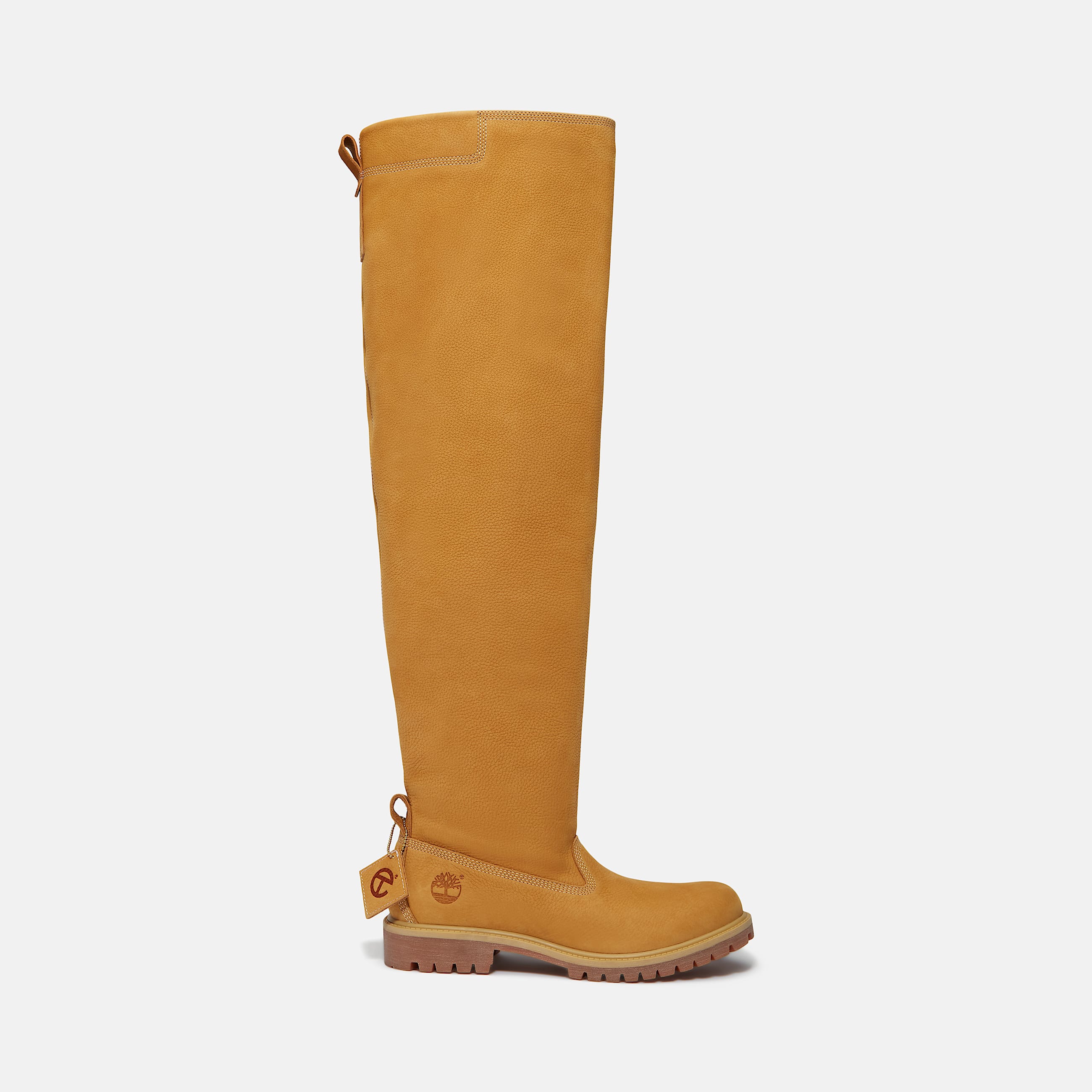 Timberland x TELFAR Tall Premium PullOn Boot TBL Wheat Nubuck HERO