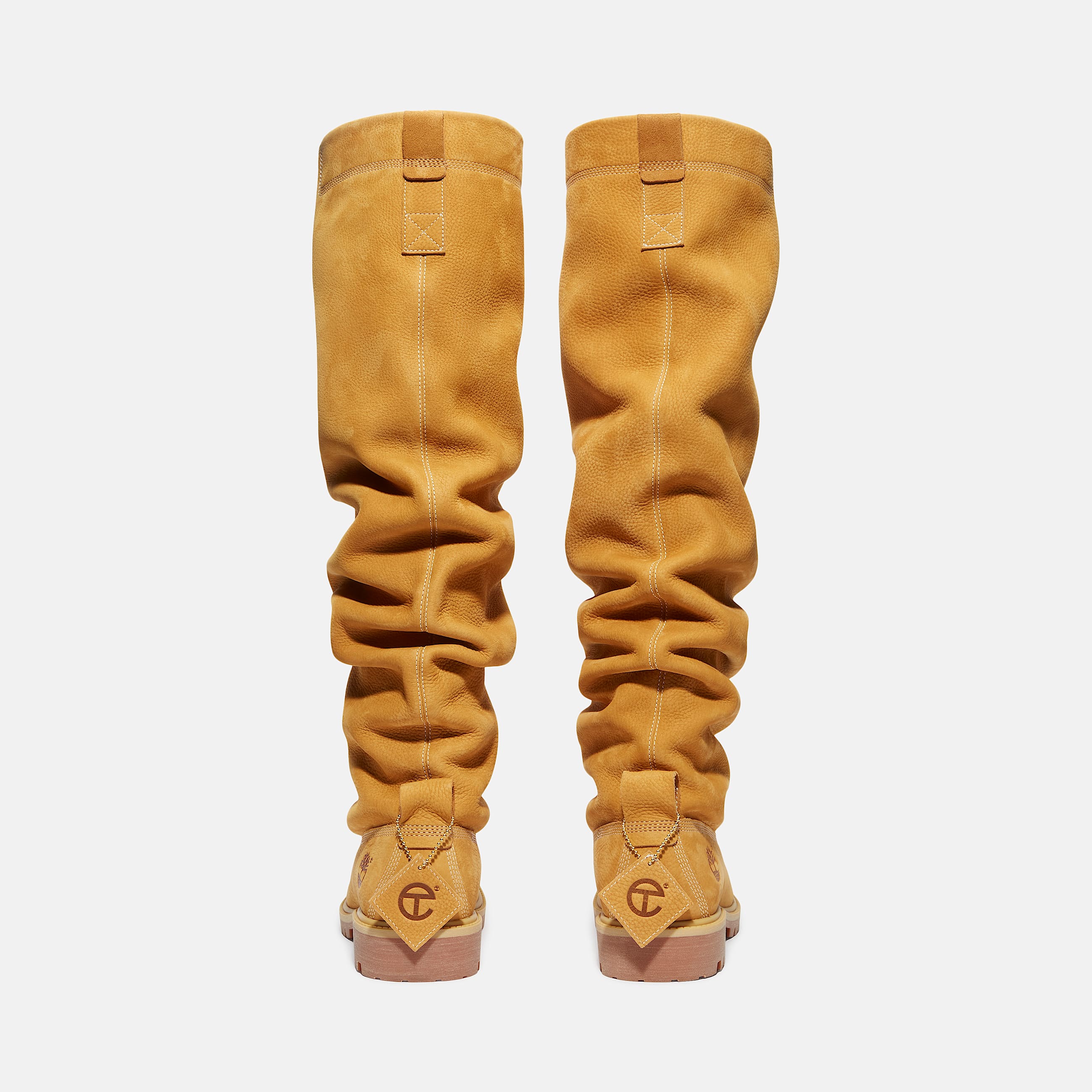 Timberland x TELFAR Tall Premium PullOn Boot TBL Wheat Nubuck ALT5