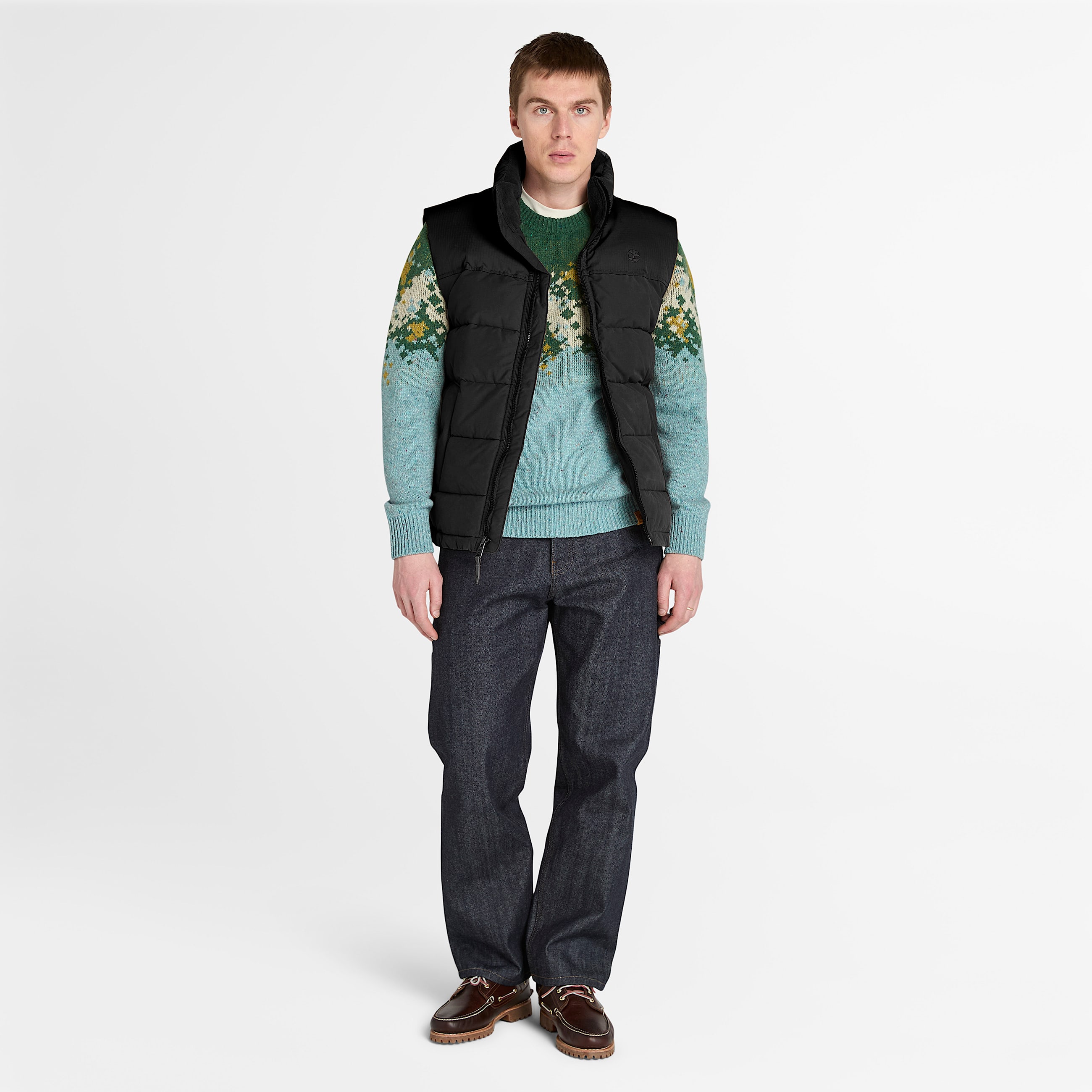 Mens Welch Mountain Durable WaterRepellent Puffer Vest TBL Black ALT1