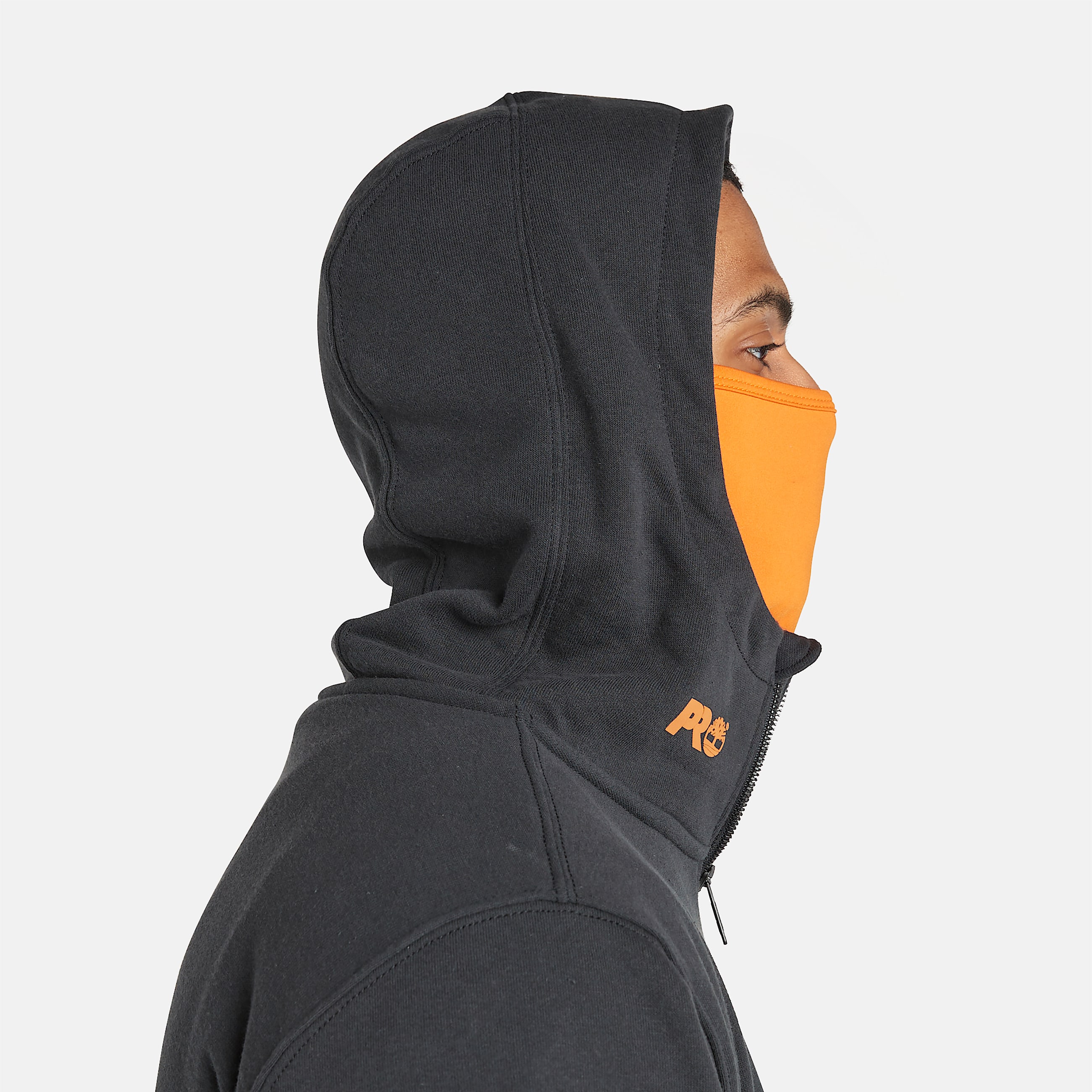 Mens Timberland PRO Hood Honcho HD QuarterZip Hoodie TBL Black ALT3