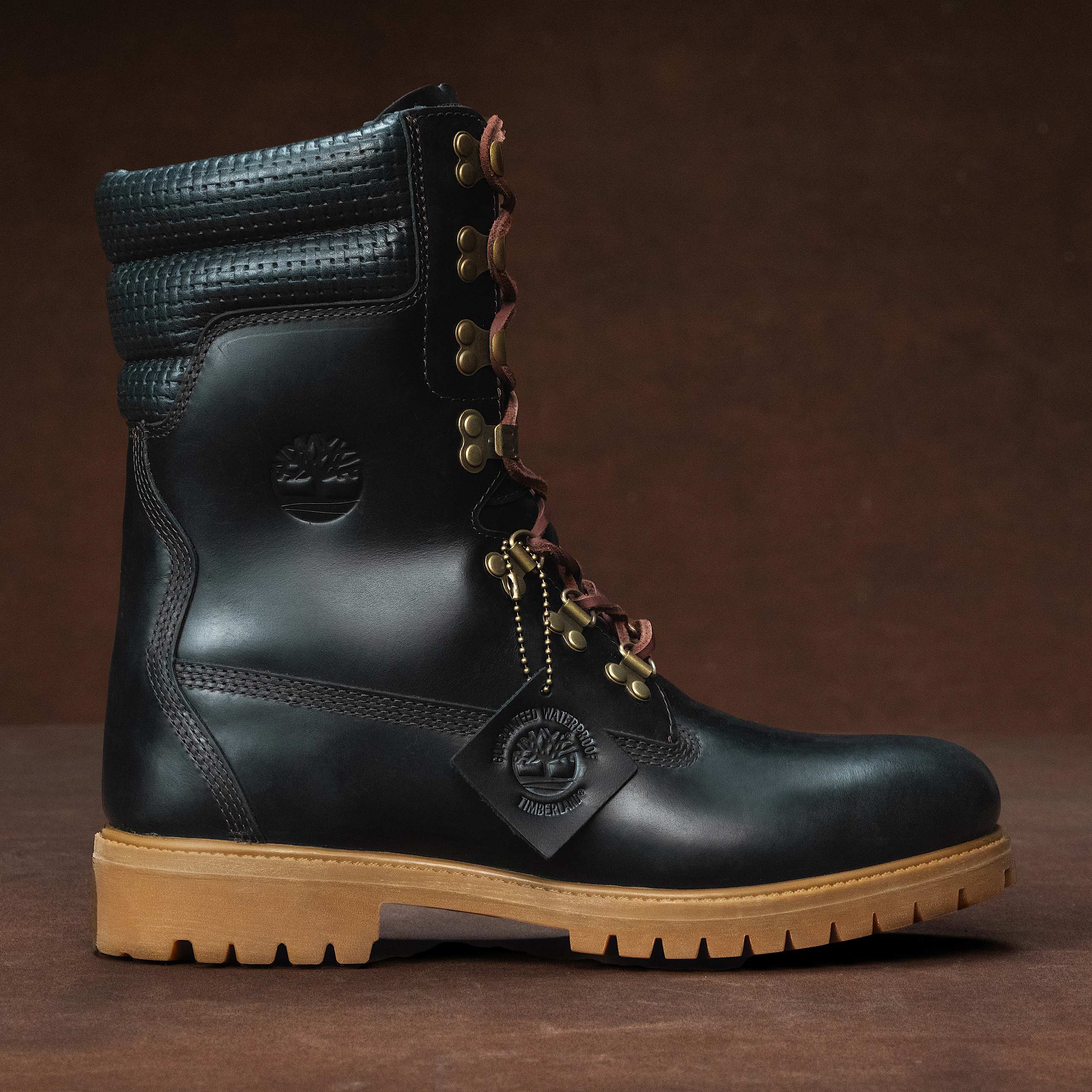 Mens Timberland Emerald Woods Waterproof Super Boot TBL Dark Green FullGrain HERO