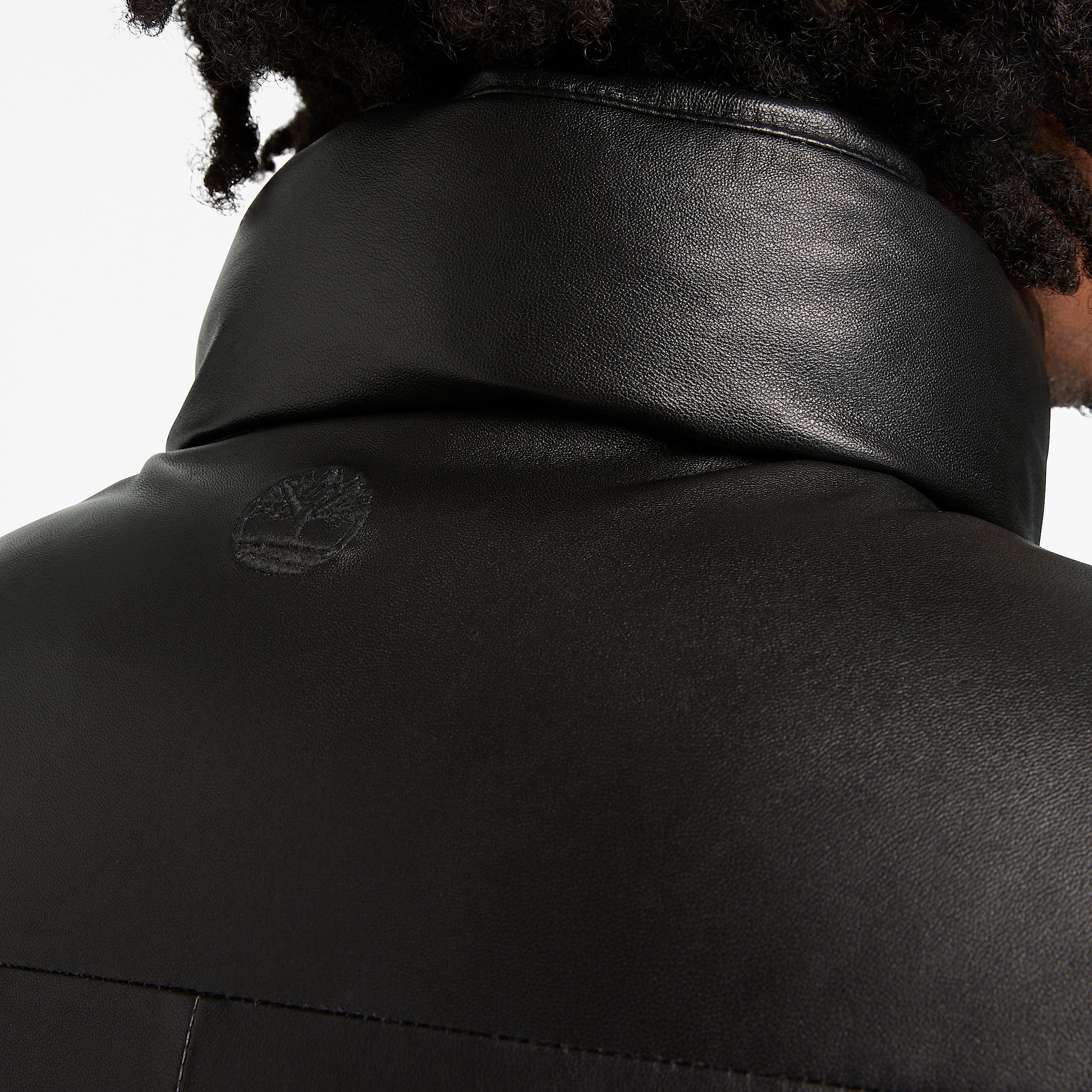 Welch Mountain Leather Puffer Jacket TBL Black Sheepskin Leather ALT5