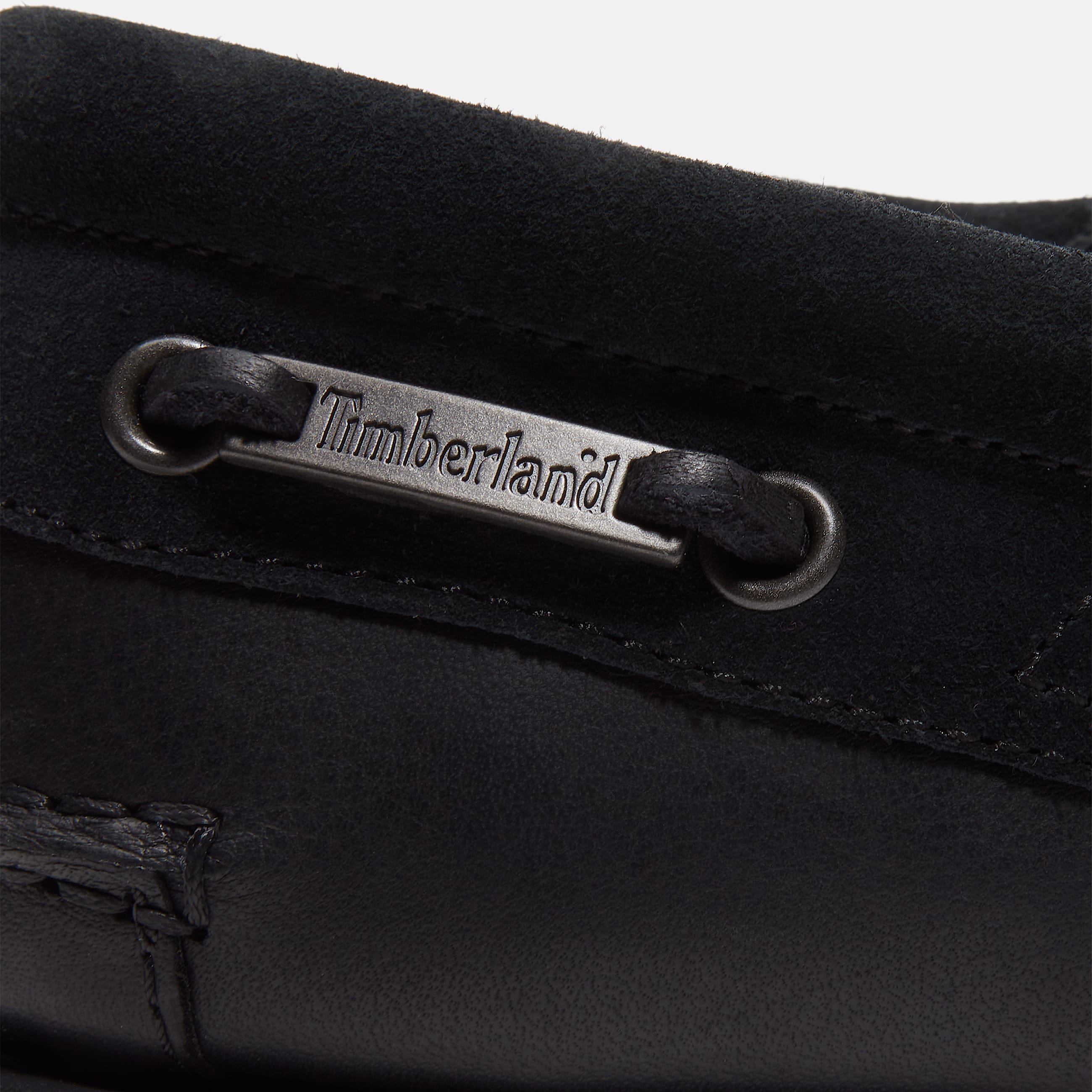 Mens Timberland Emerald Woods 3Eye Lug Handsewn Boat Shoe TBL Black FullGrain ALT7