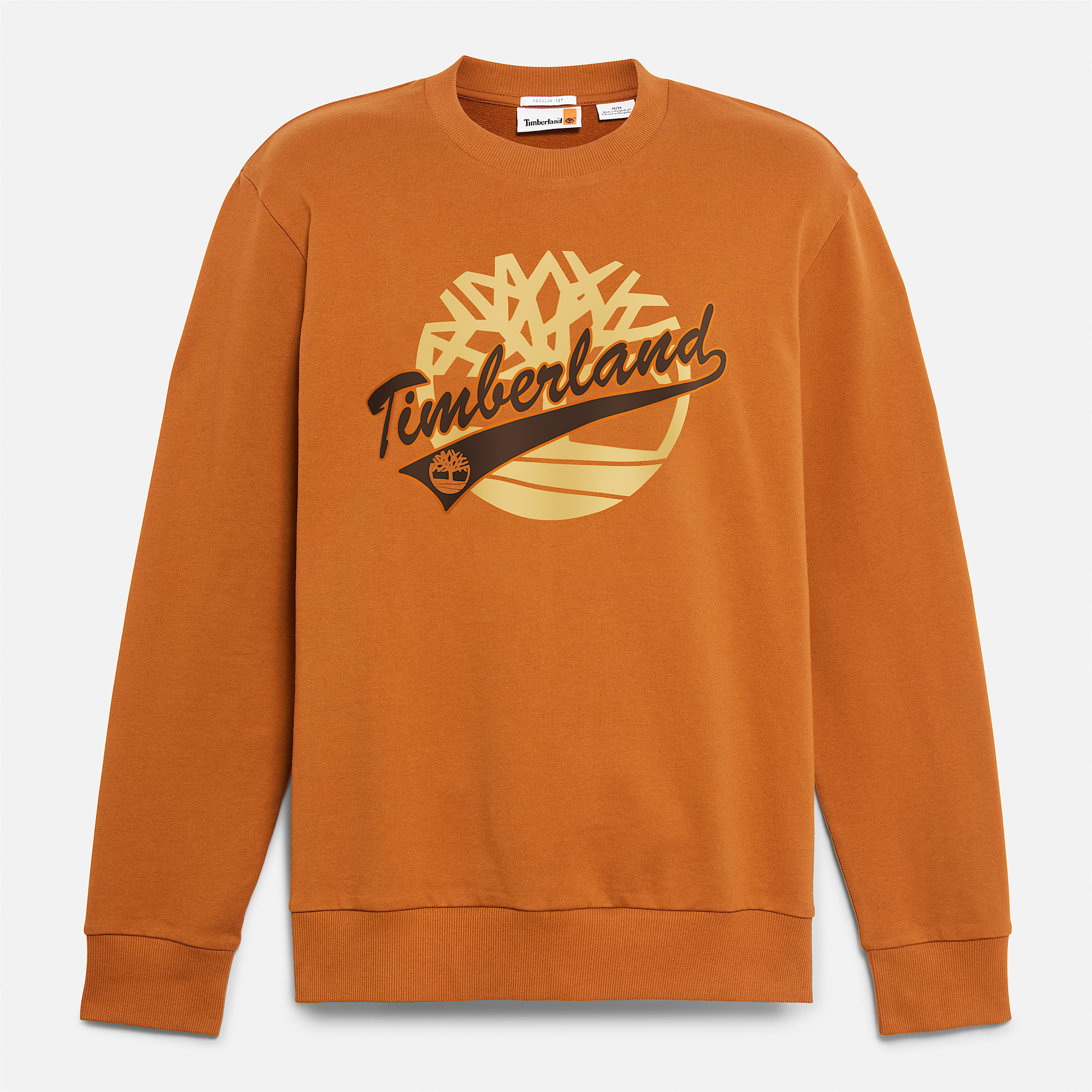 Sweatshirt con cuello redondo y estampado para hombre TBL Marrn piel ALT10