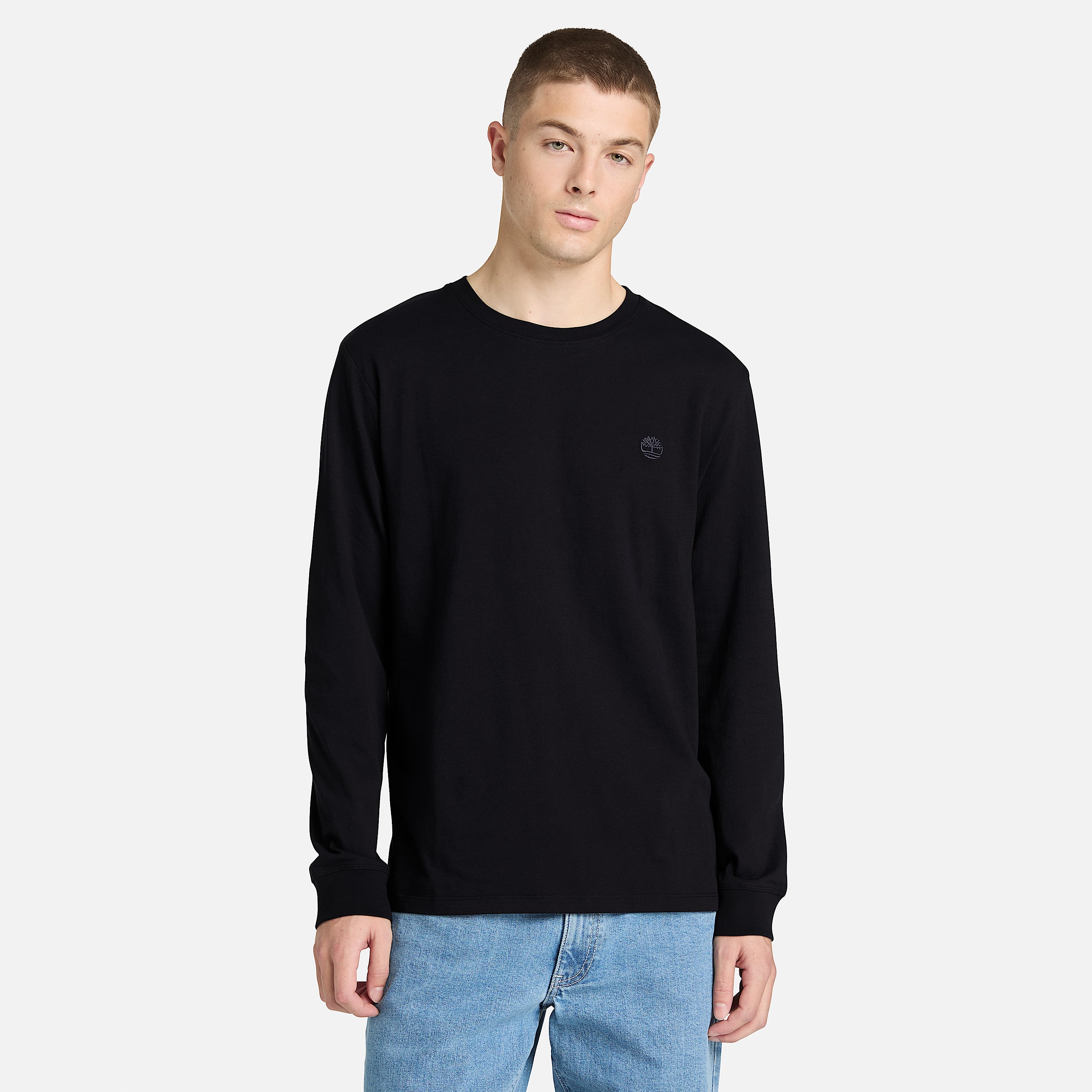 Mens Oyster River LongSleeve TShirt TBL BlackPavement ALT1