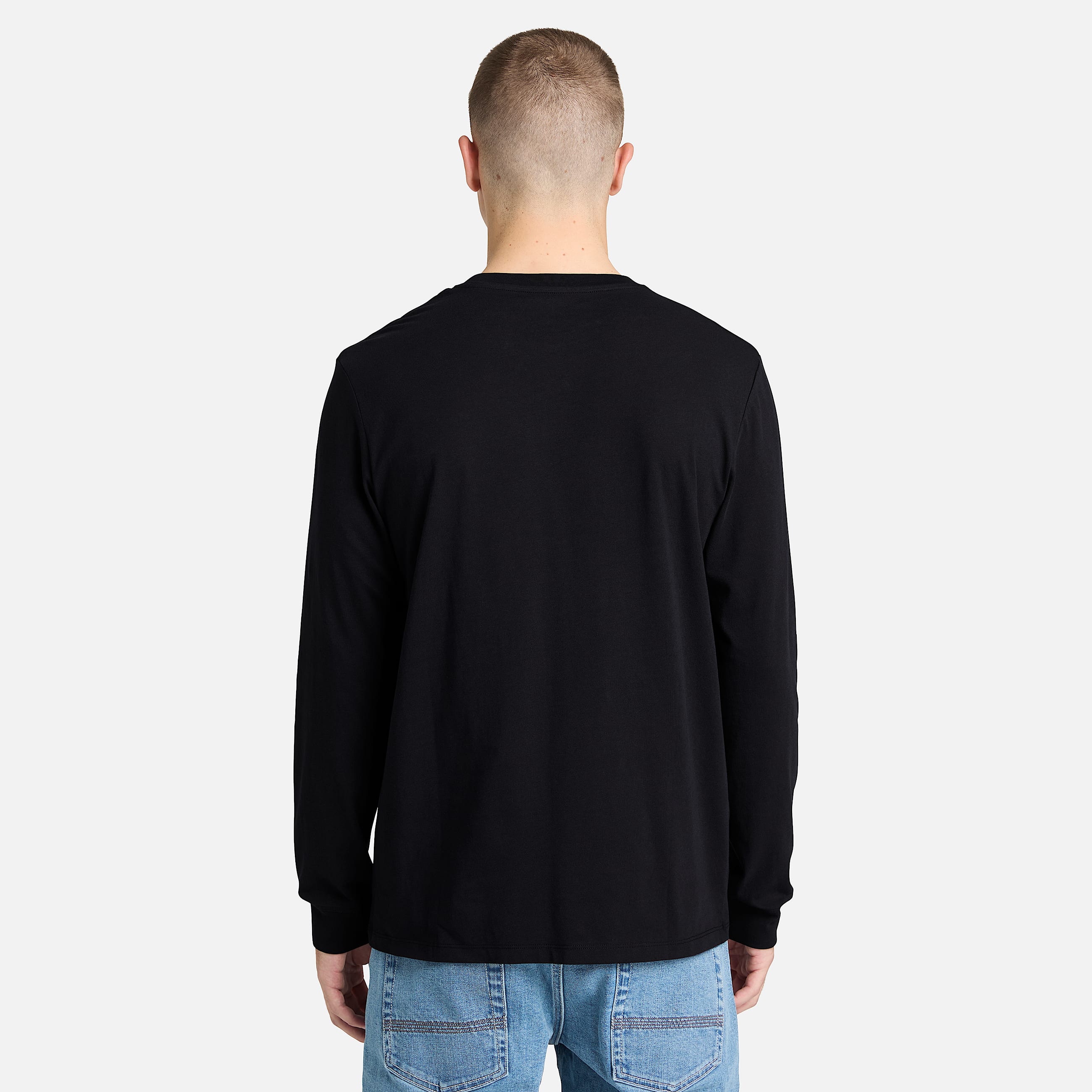 Mens Oyster River LongSleeve TShirt TBL BlackPavement ALT8