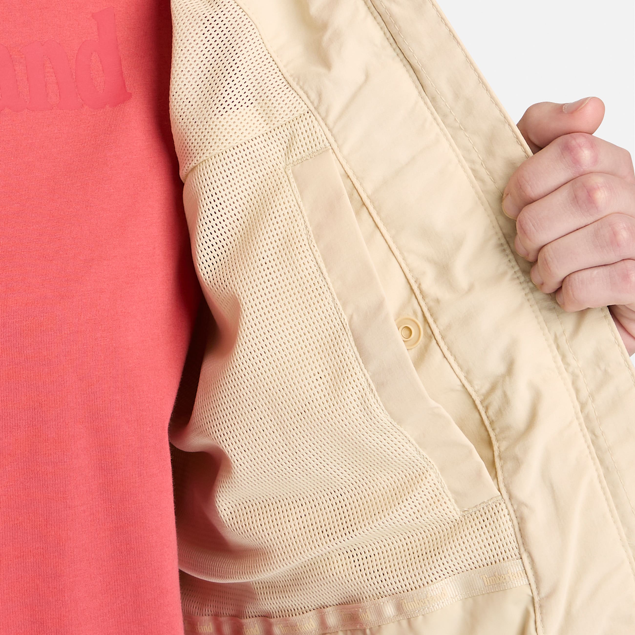 Chamarra impermeable Winnick Archive para Mujer TBL Beige claro ALT3