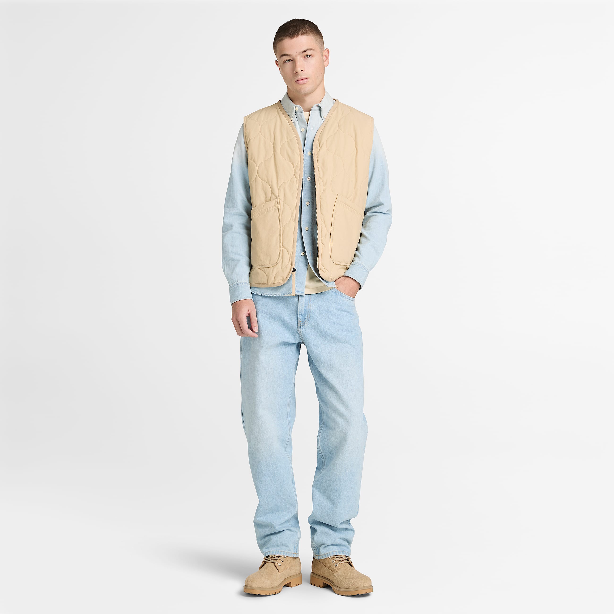 Camisa vaquera para Hombre TBL Lavado descolorido por el sol ALT2