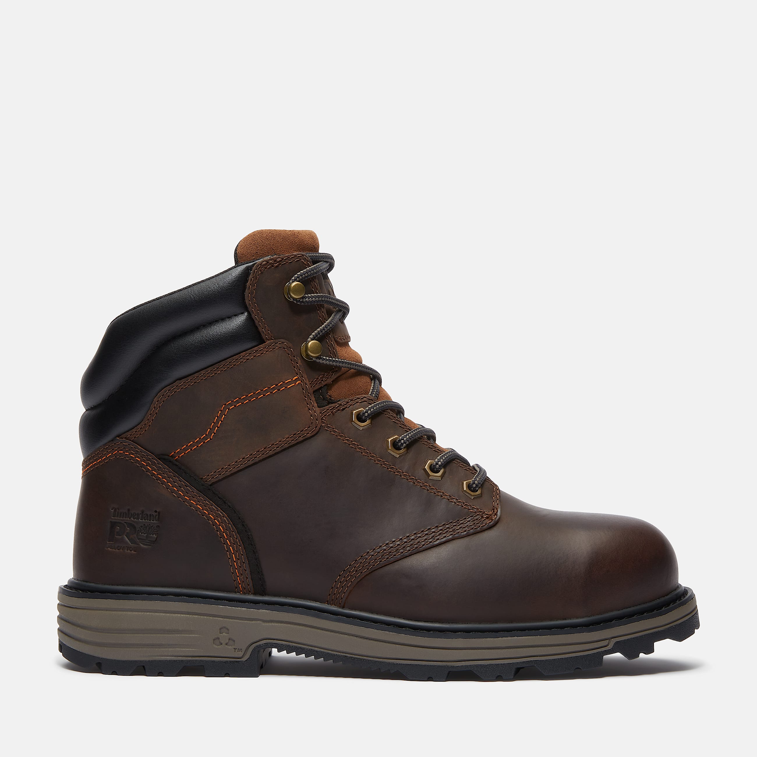 Mens TiTAN Tasker 6 AlloyToe Work Boot TBL Dark Brown FullGrain HERO