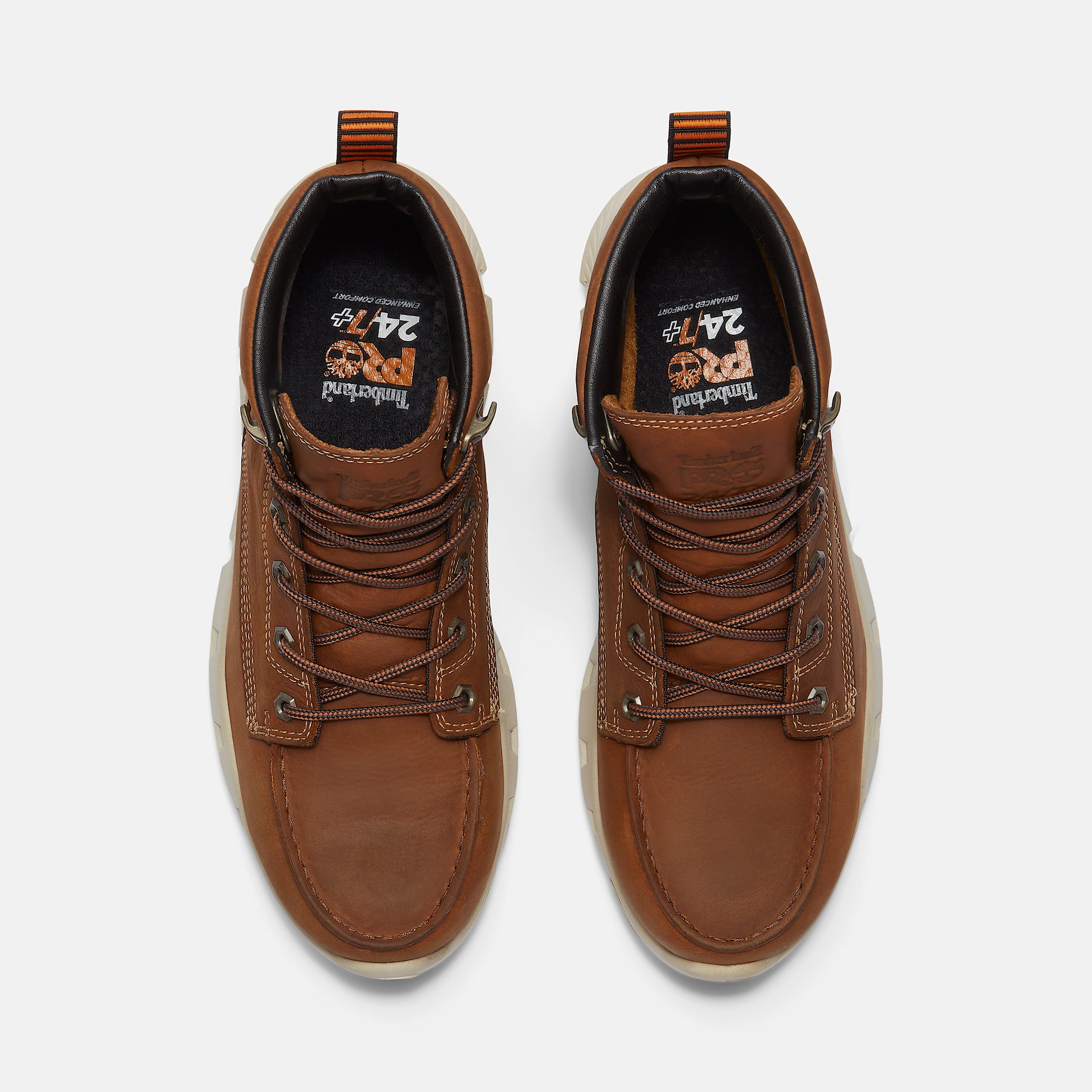 Mens Timberland PRO Tempe Moc Toe 6 Alloy Toe Work Boot TBL Light Brown FullGrain ALT2