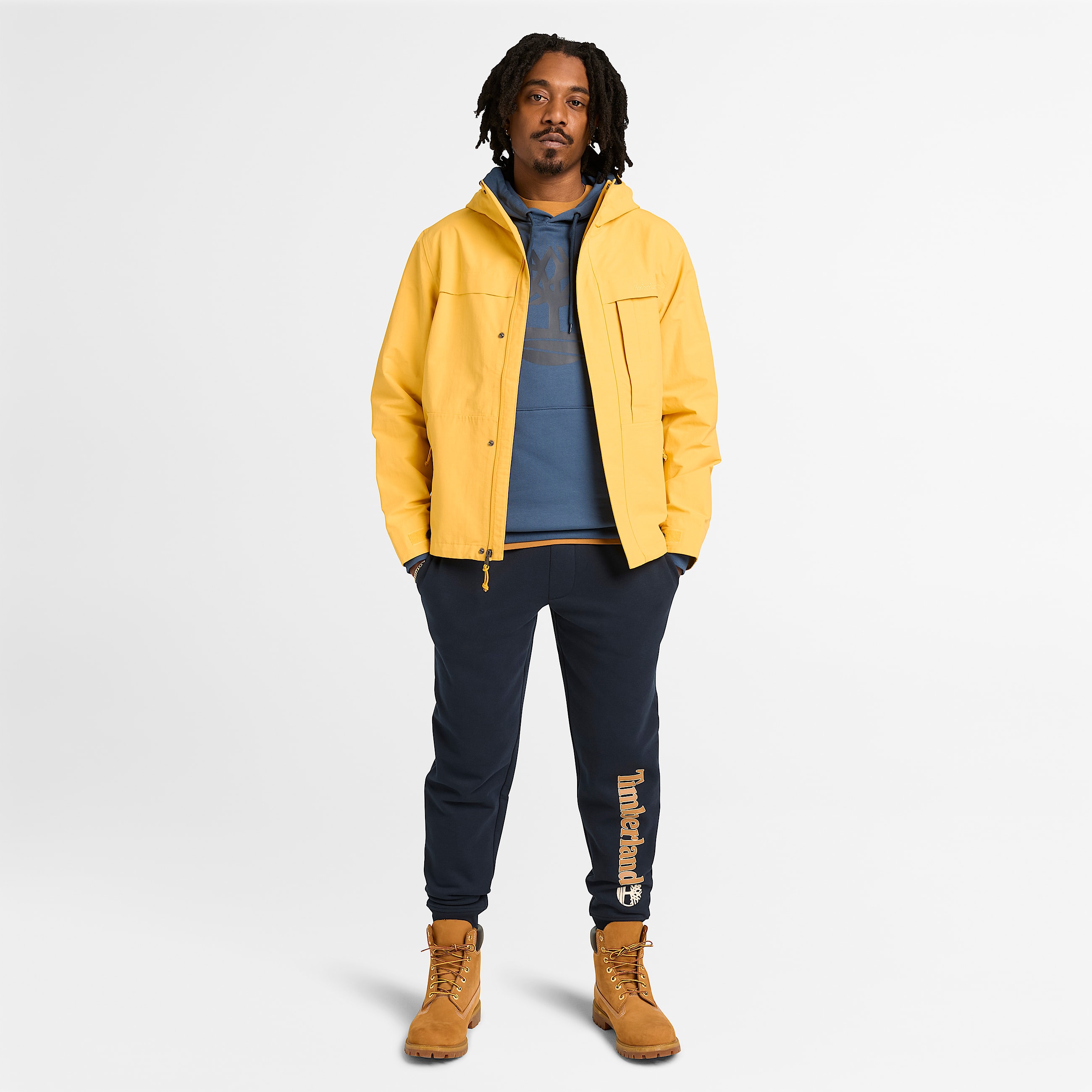 Mens Kennebec River Tree Logo Hoodie TBL Dark DenimDark Sapphire ALT2