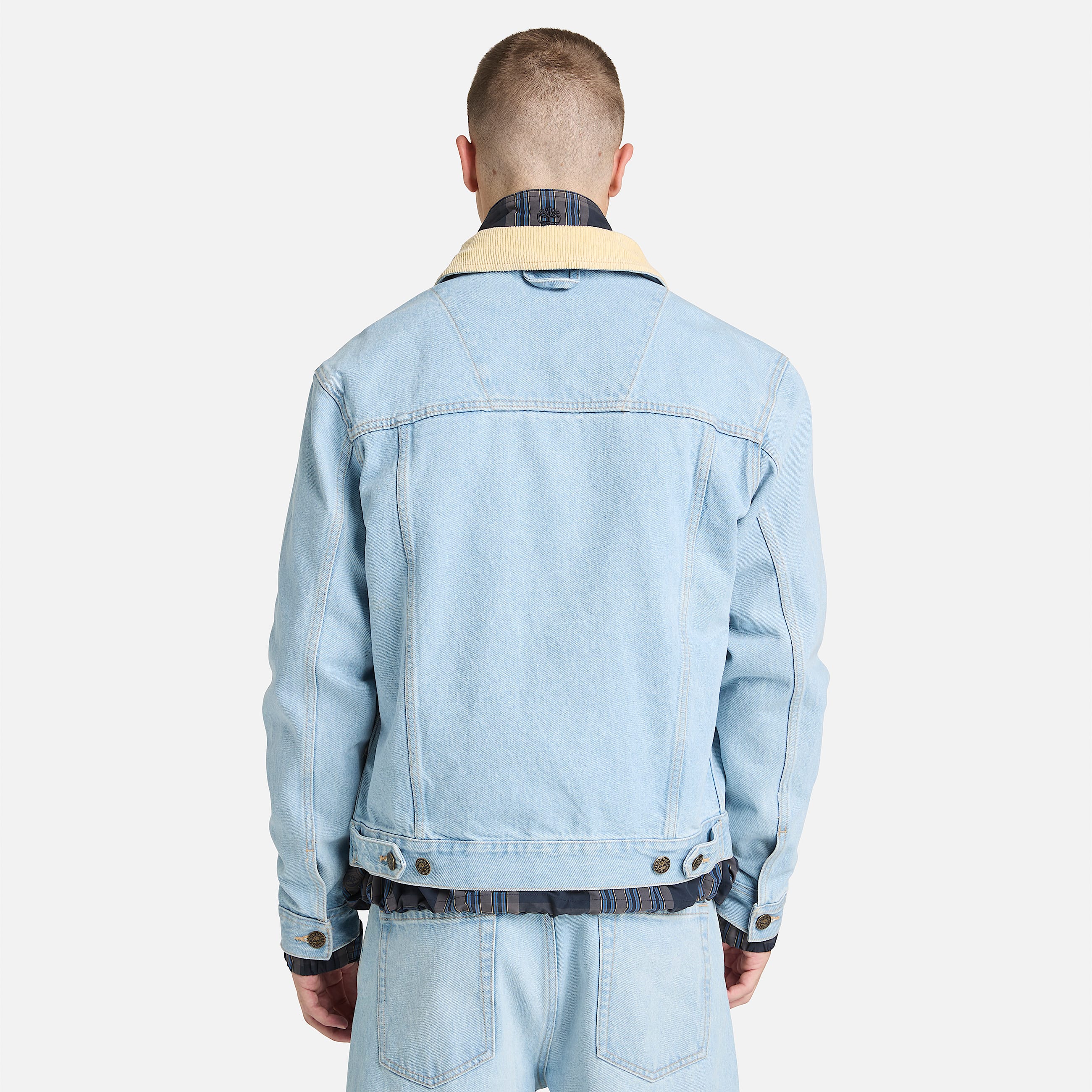 Corduroy Collared Denim Jacket TBL 90s Wash ALT8