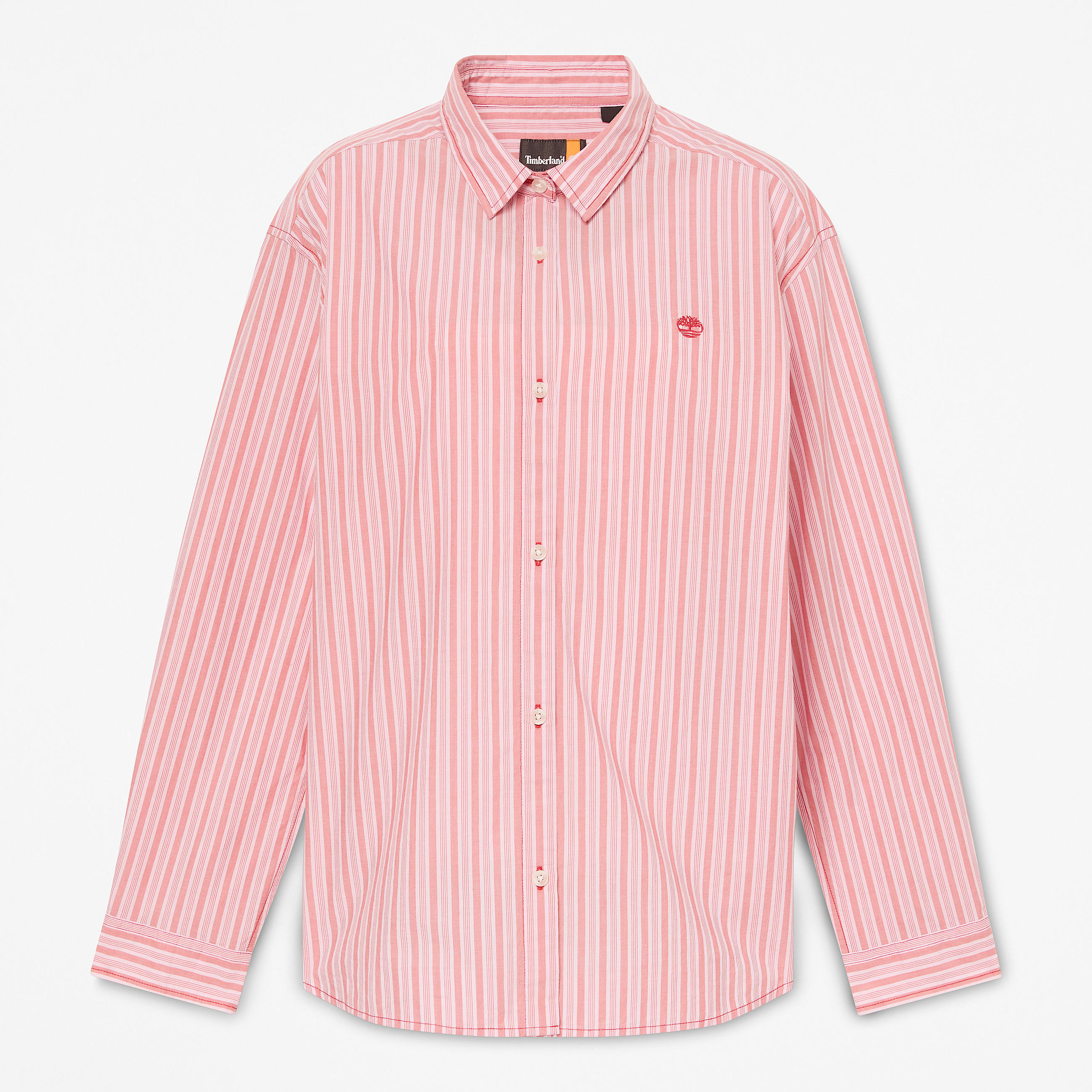 Womens MultiStripe LongSleeve Shirt TBL Mineral Red HERO