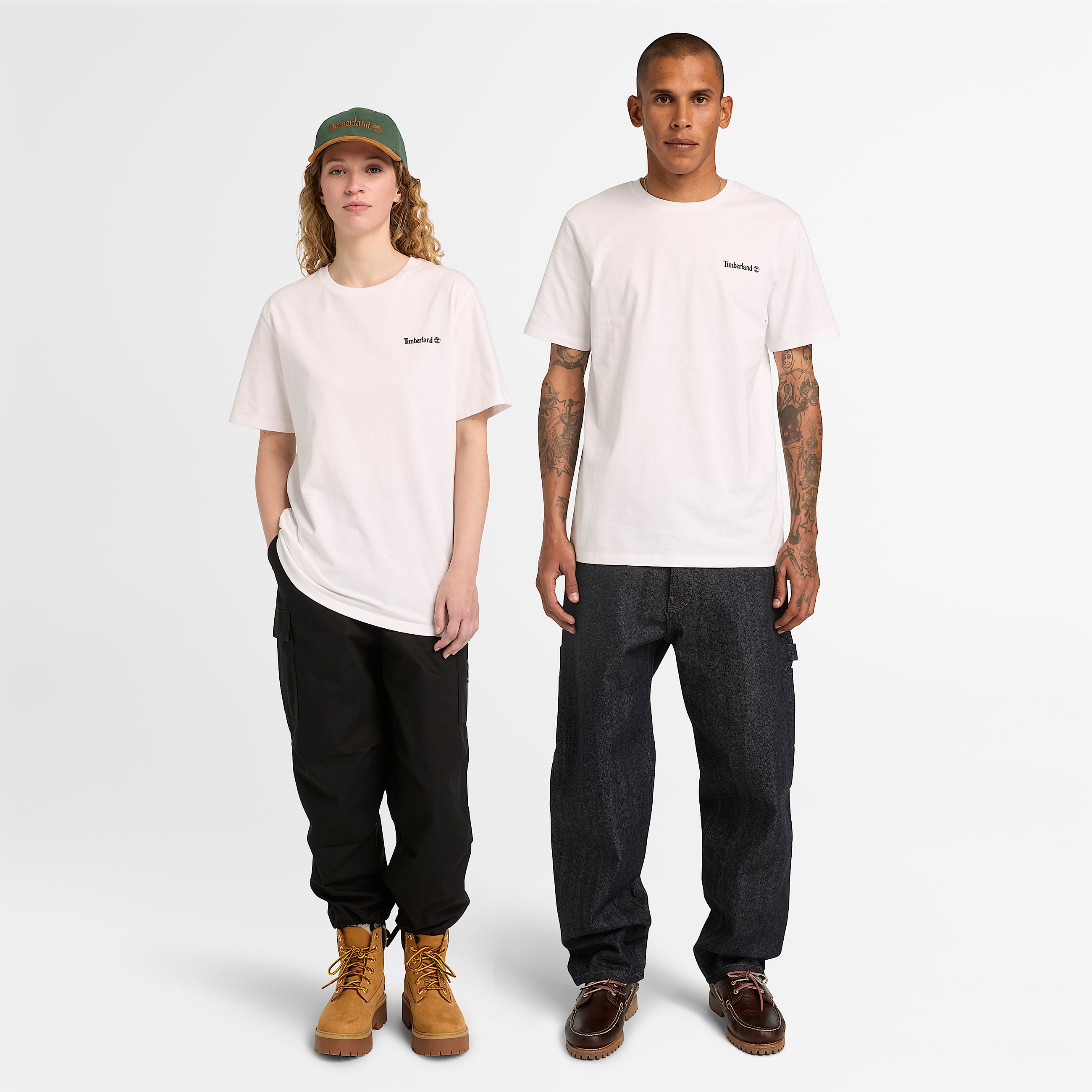 Front and Back Logo TShirt TBL White ALT1